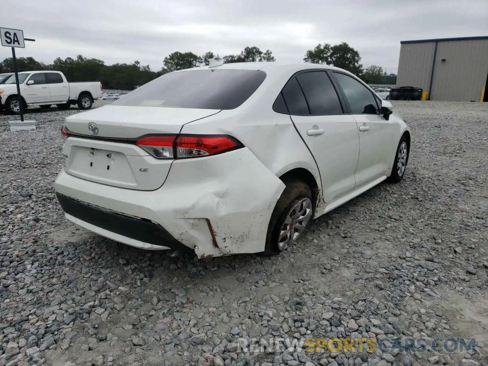 4 Photograph of a damaged car JTDEPRAE6LJ116690 TOYOTA COROLLA 2020