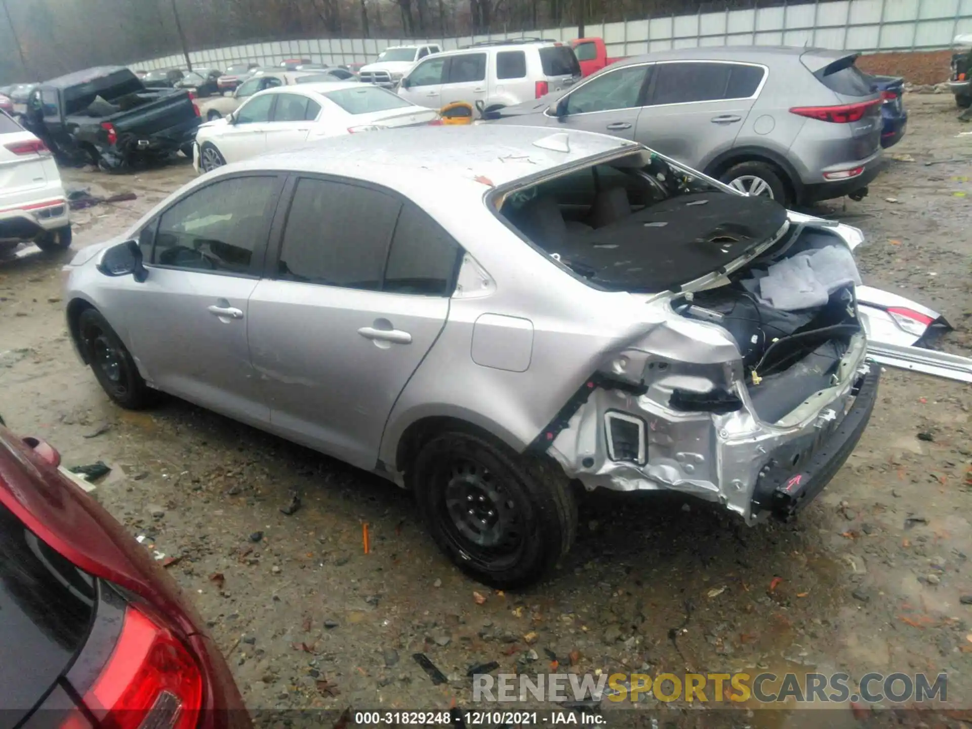 3 Photograph of a damaged car JTDEPRAE6LJ116740 TOYOTA COROLLA 2020