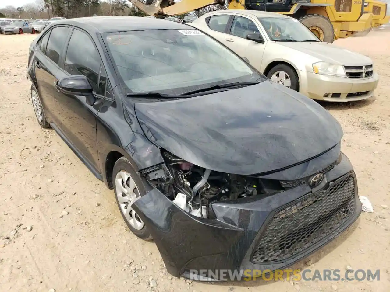 1 Photograph of a damaged car JTDEPRAE6LJ117063 TOYOTA COROLLA 2020