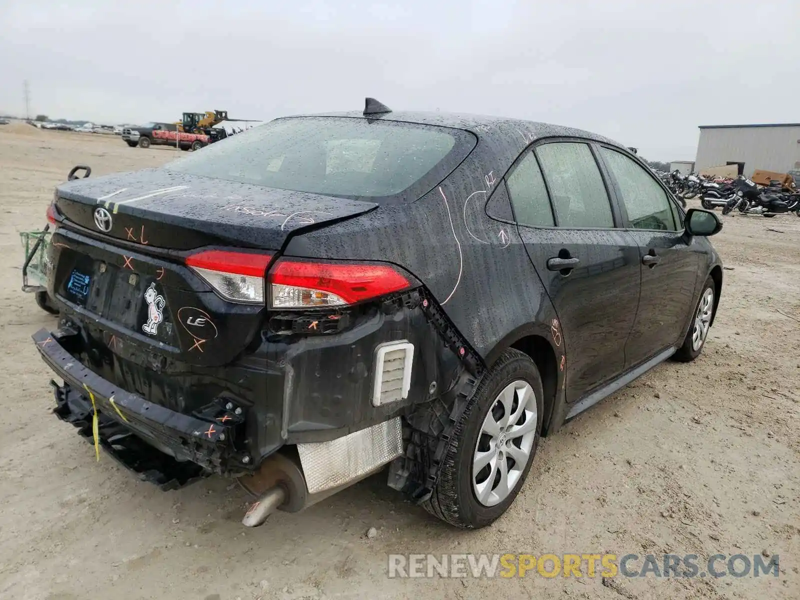 4 Photograph of a damaged car JTDEPRAE6LJ117208 TOYOTA COROLLA 2020