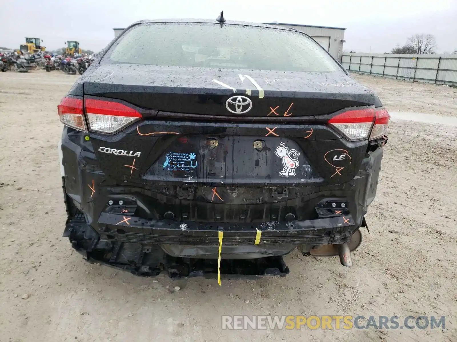 9 Photograph of a damaged car JTDEPRAE6LJ117208 TOYOTA COROLLA 2020