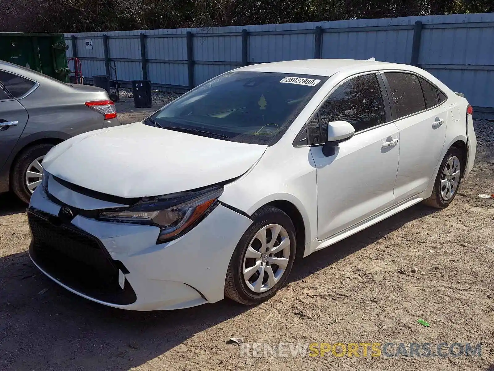 2 Photograph of a damaged car JTDEPRAE7LJ000530 TOYOTA COROLLA 2020