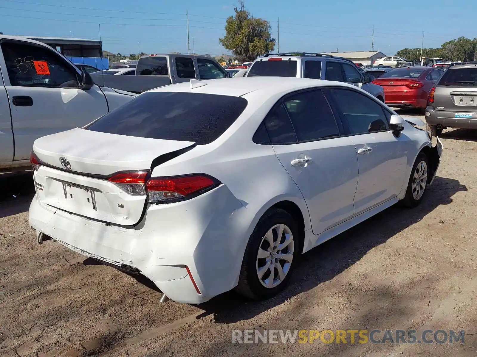 4 Photograph of a damaged car JTDEPRAE7LJ000530 TOYOTA COROLLA 2020