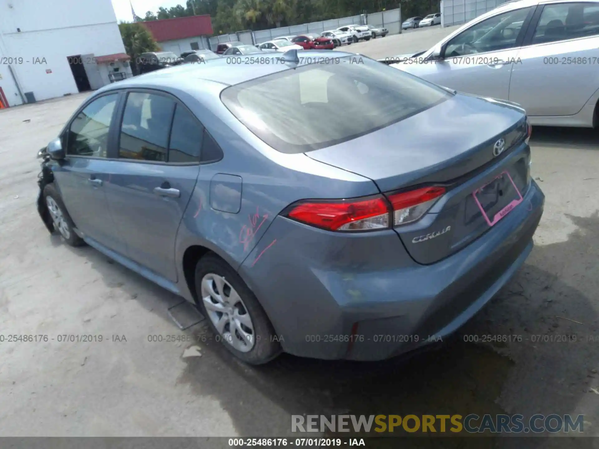 3 Photograph of a damaged car JTDEPRAE7LJ001287 TOYOTA COROLLA 2020