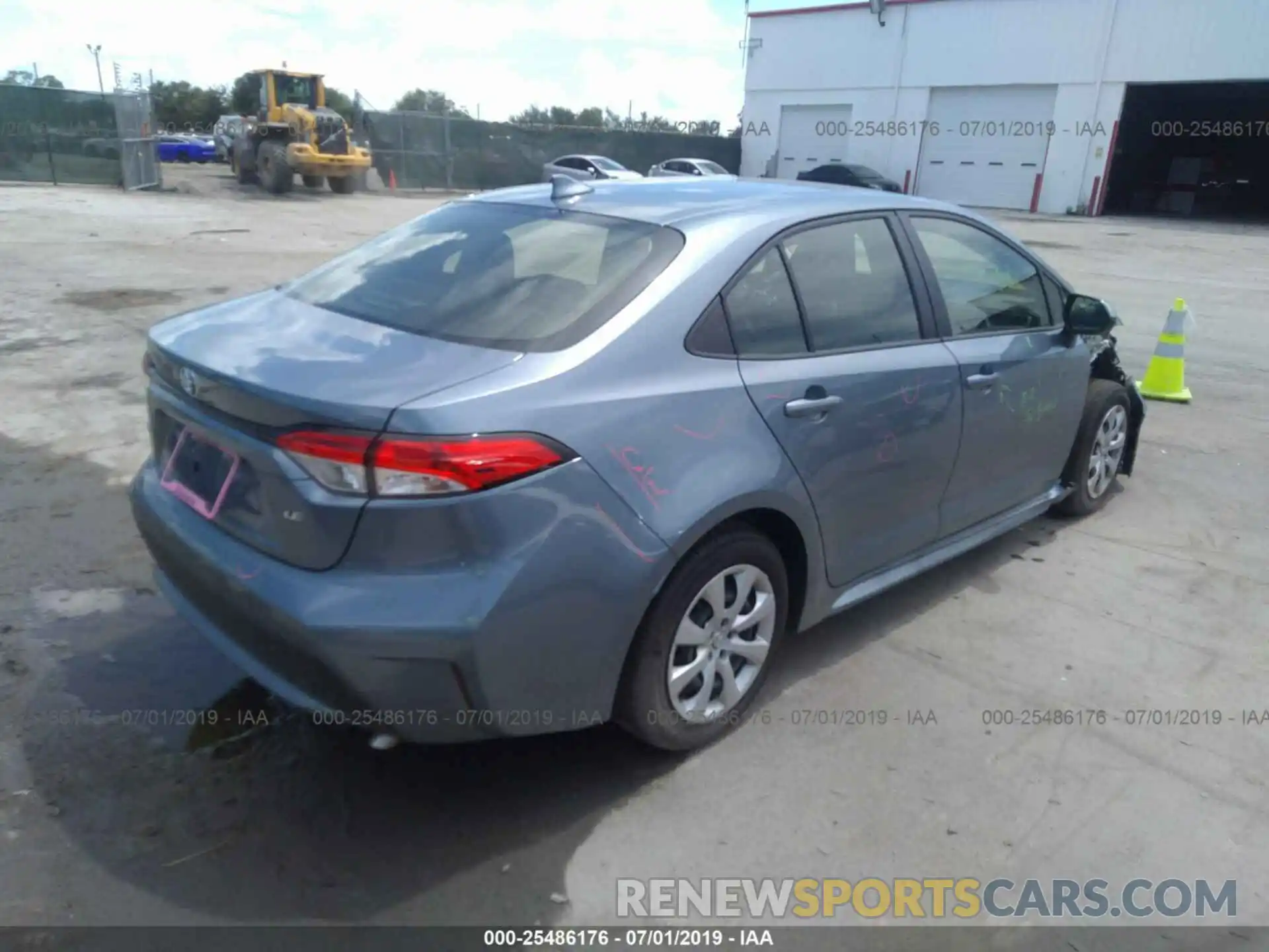 4 Photograph of a damaged car JTDEPRAE7LJ001287 TOYOTA COROLLA 2020