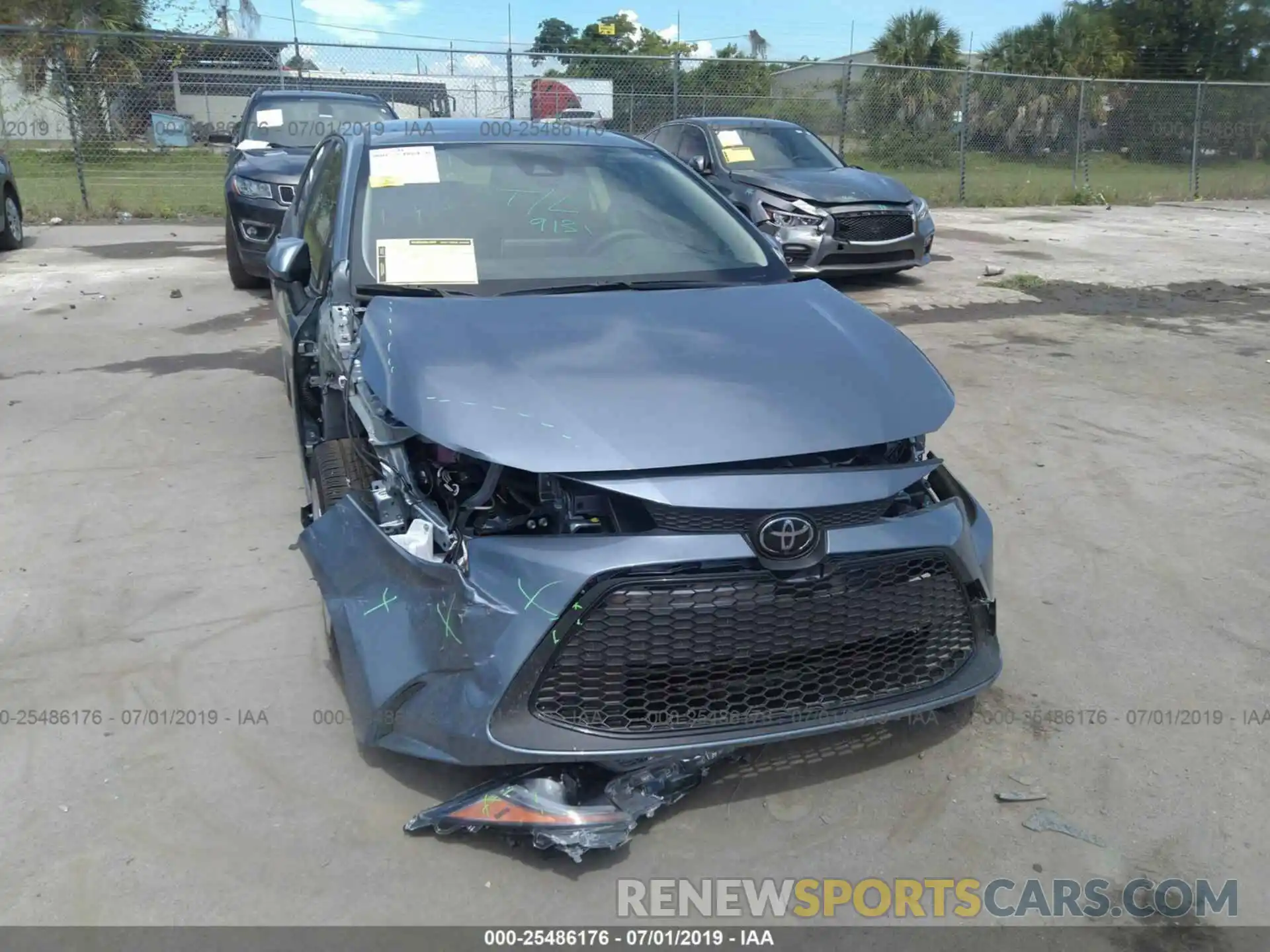 6 Photograph of a damaged car JTDEPRAE7LJ001287 TOYOTA COROLLA 2020