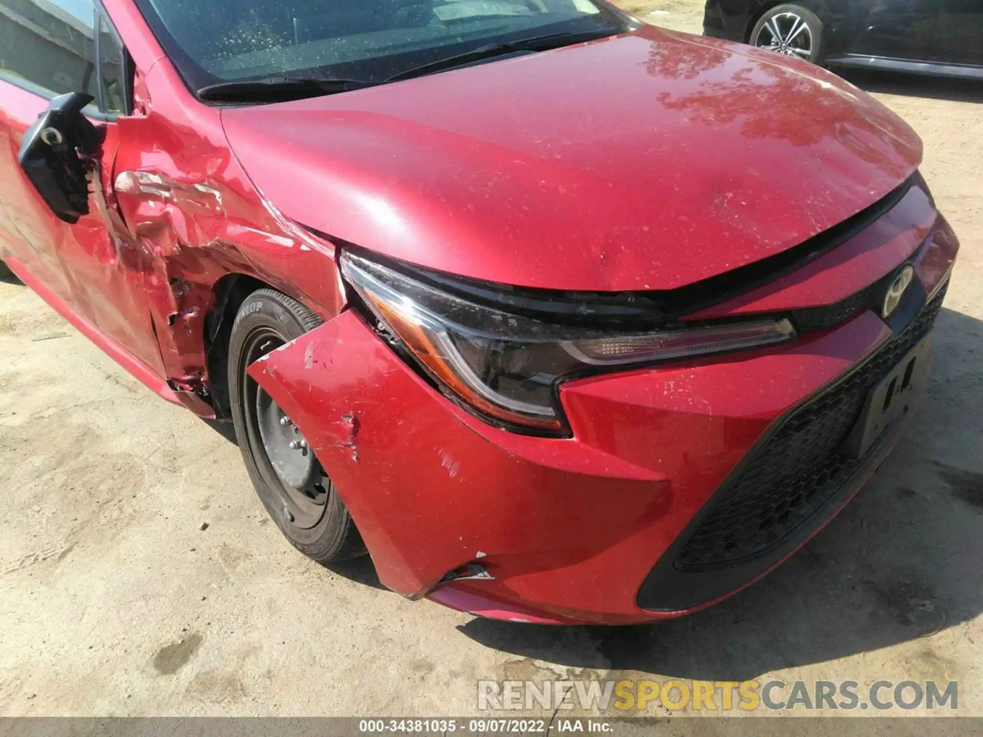 6 Photograph of a damaged car JTDEPRAE7LJ001404 TOYOTA COROLLA 2020