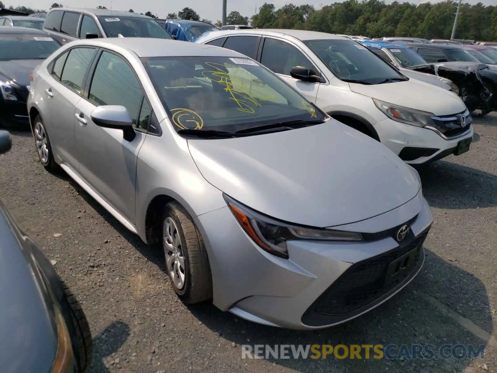 1 Photograph of a damaged car JTDEPRAE7LJ002889 TOYOTA COROLLA 2020