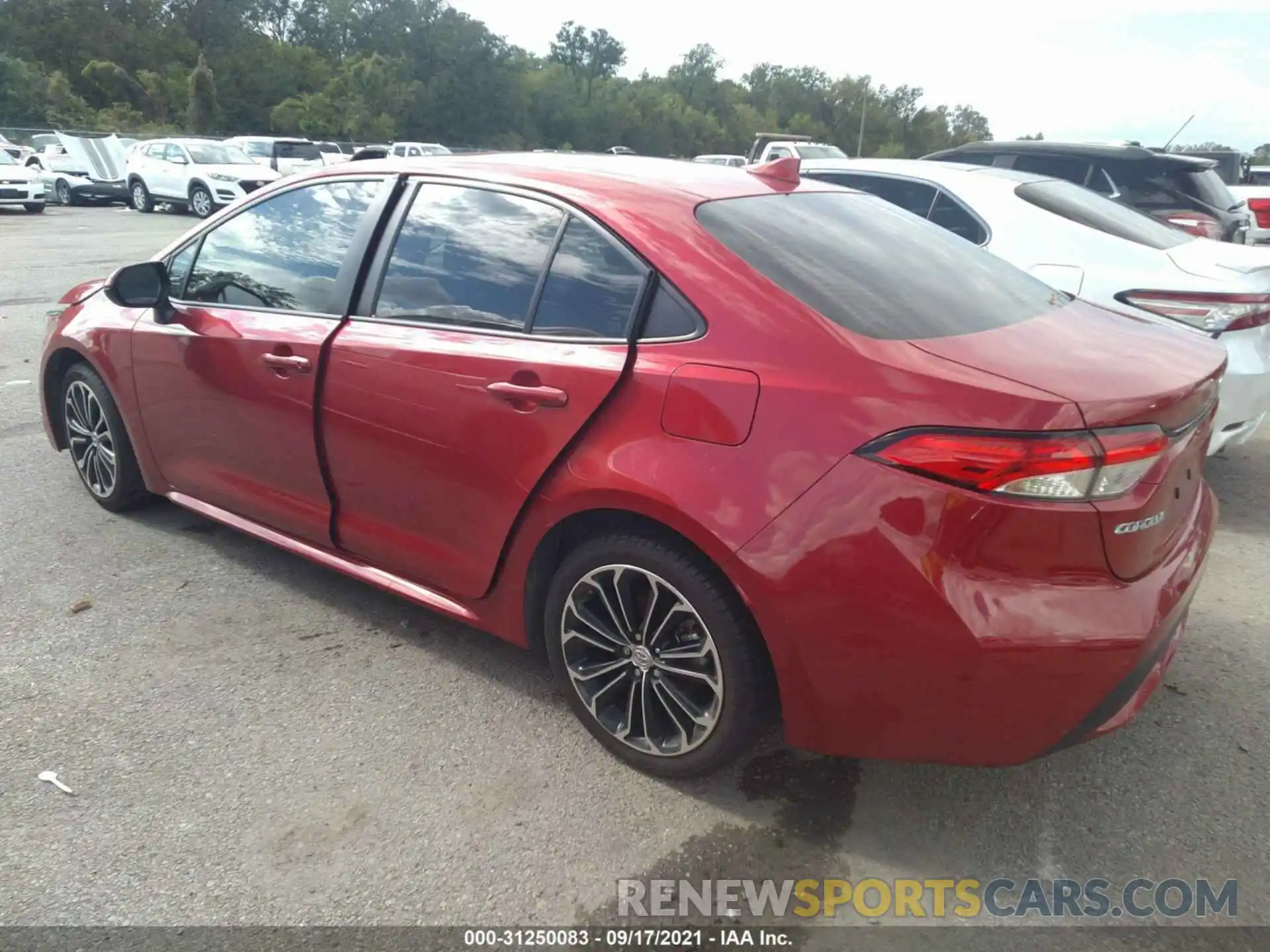 3 Photograph of a damaged car JTDEPRAE7LJ003184 TOYOTA COROLLA 2020