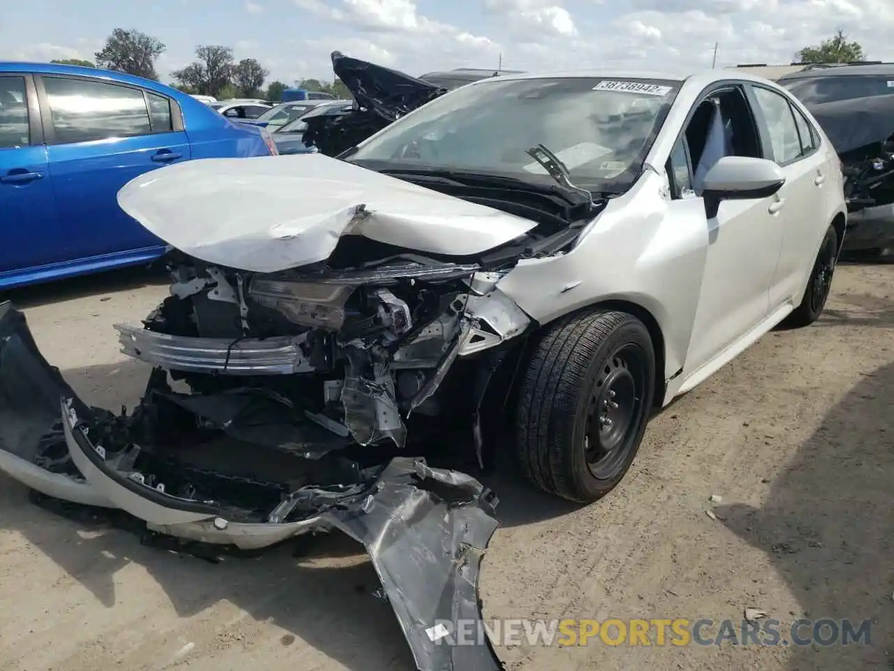 2 Photograph of a damaged car JTDEPRAE7LJ003220 TOYOTA COROLLA 2020