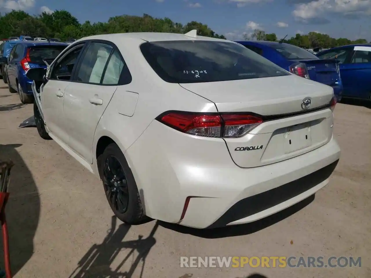 3 Photograph of a damaged car JTDEPRAE7LJ003220 TOYOTA COROLLA 2020