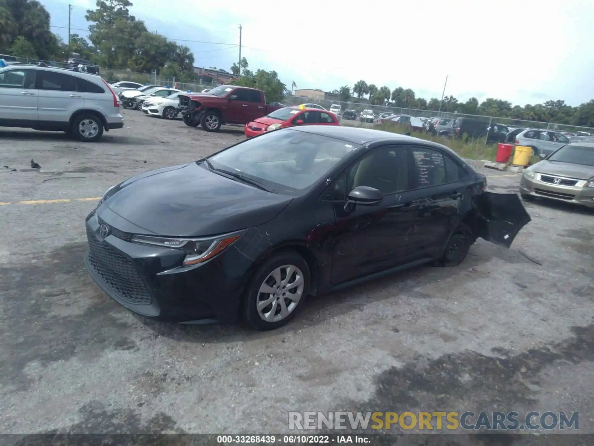 2 Photograph of a damaged car JTDEPRAE7LJ004996 TOYOTA COROLLA 2020