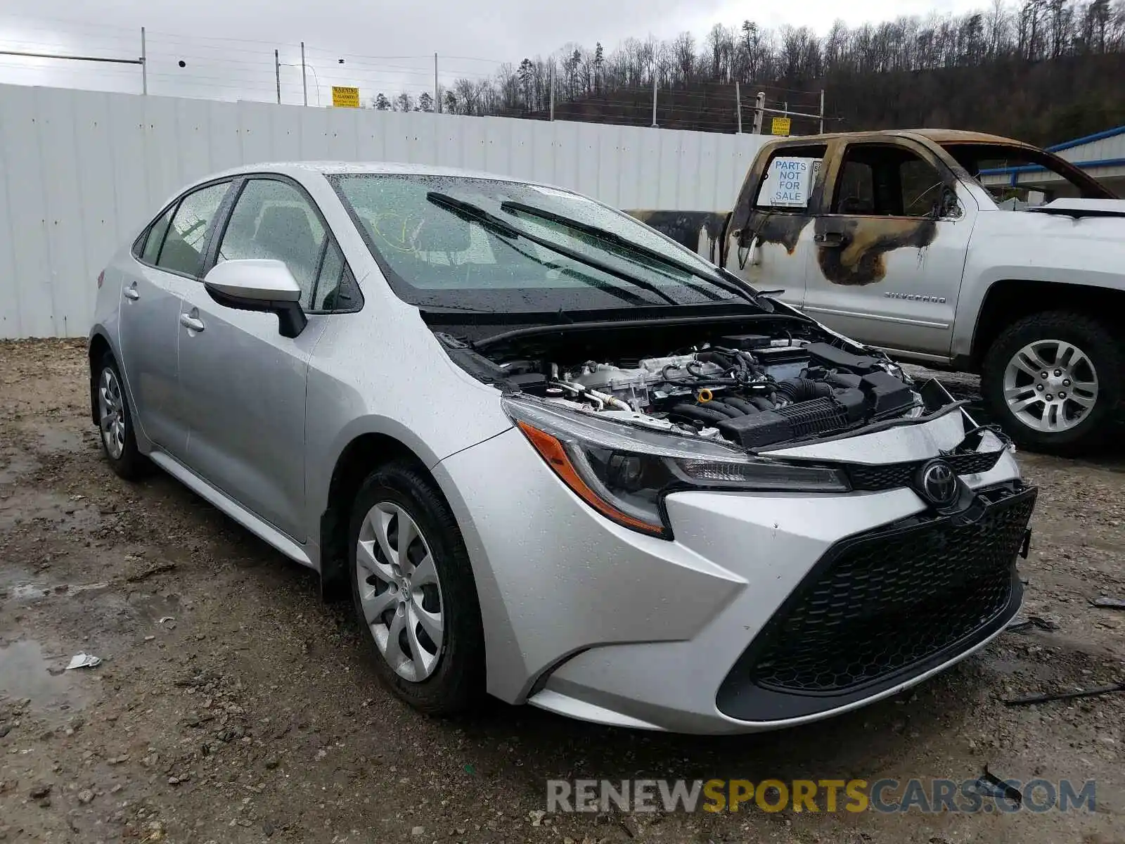 1 Photograph of a damaged car JTDEPRAE7LJ005209 TOYOTA COROLLA 2020