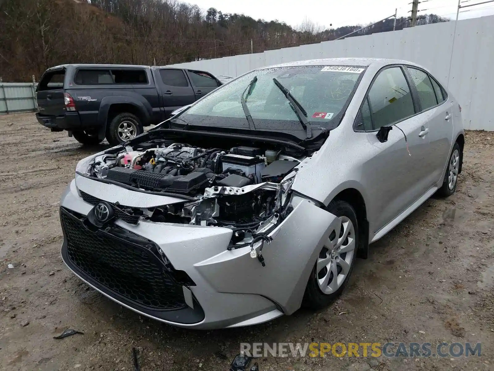 2 Photograph of a damaged car JTDEPRAE7LJ005209 TOYOTA COROLLA 2020