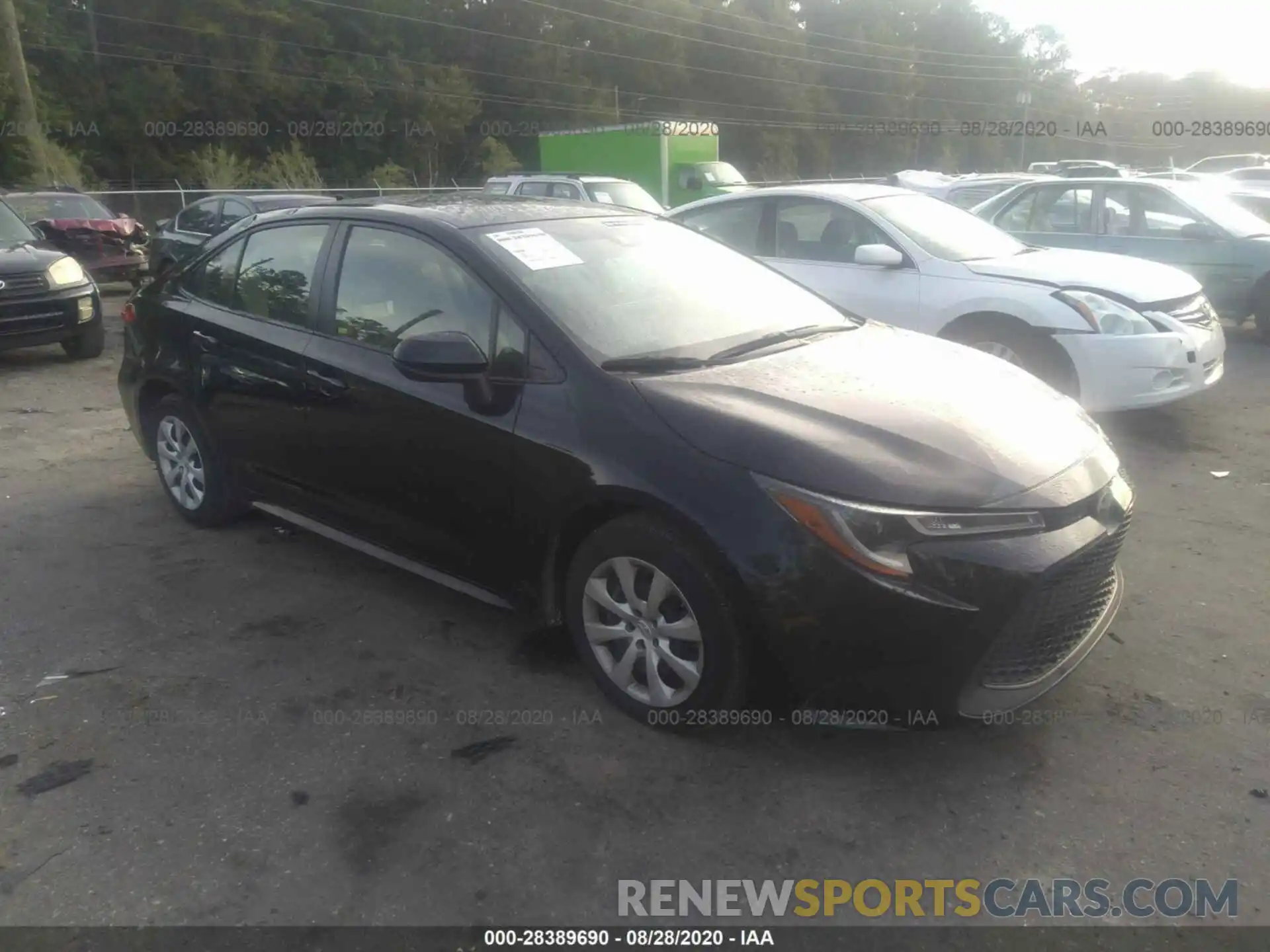 1 Photograph of a damaged car JTDEPRAE7LJ005260 TOYOTA COROLLA 2020