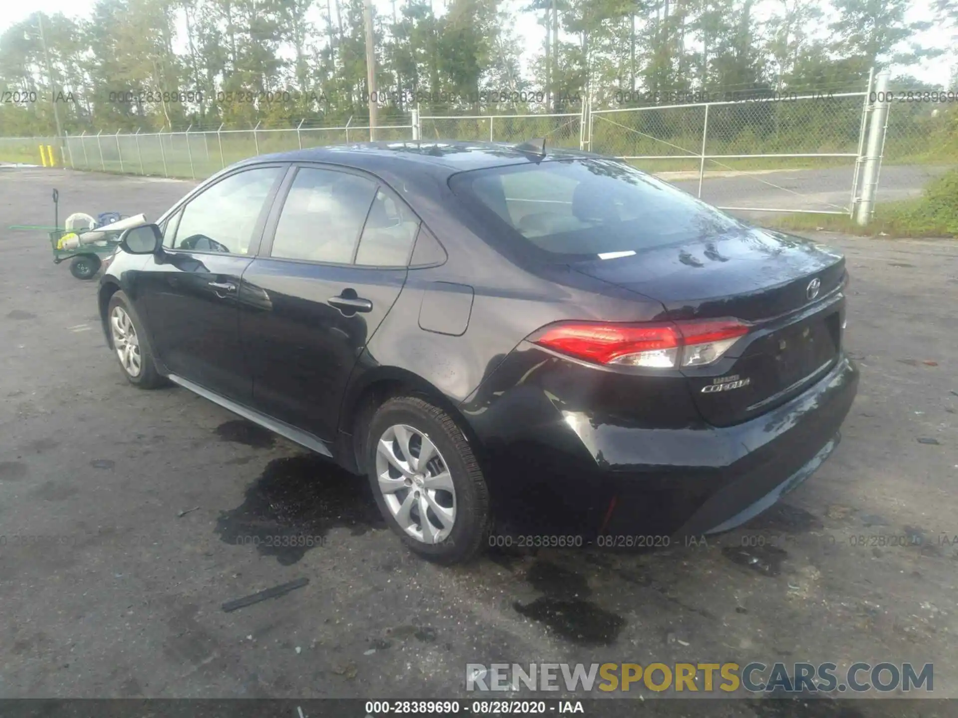 3 Photograph of a damaged car JTDEPRAE7LJ005260 TOYOTA COROLLA 2020