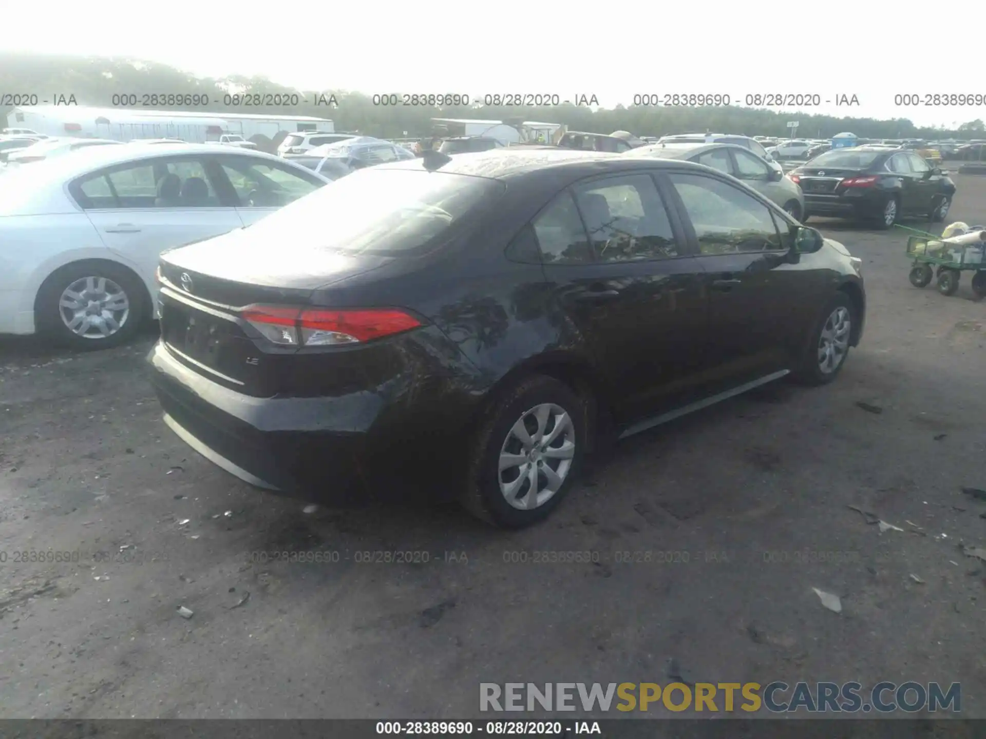 4 Photograph of a damaged car JTDEPRAE7LJ005260 TOYOTA COROLLA 2020