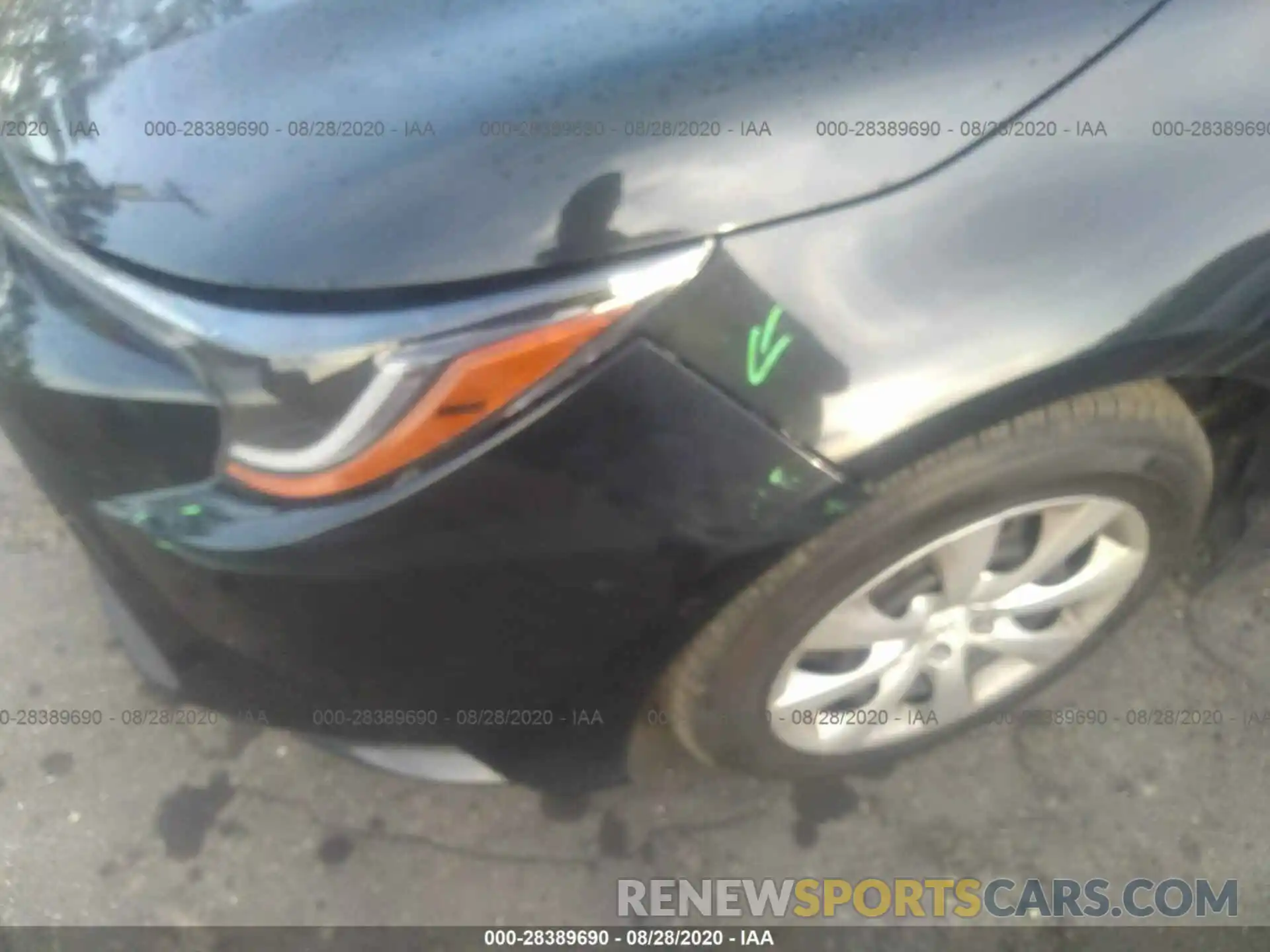 6 Photograph of a damaged car JTDEPRAE7LJ005260 TOYOTA COROLLA 2020