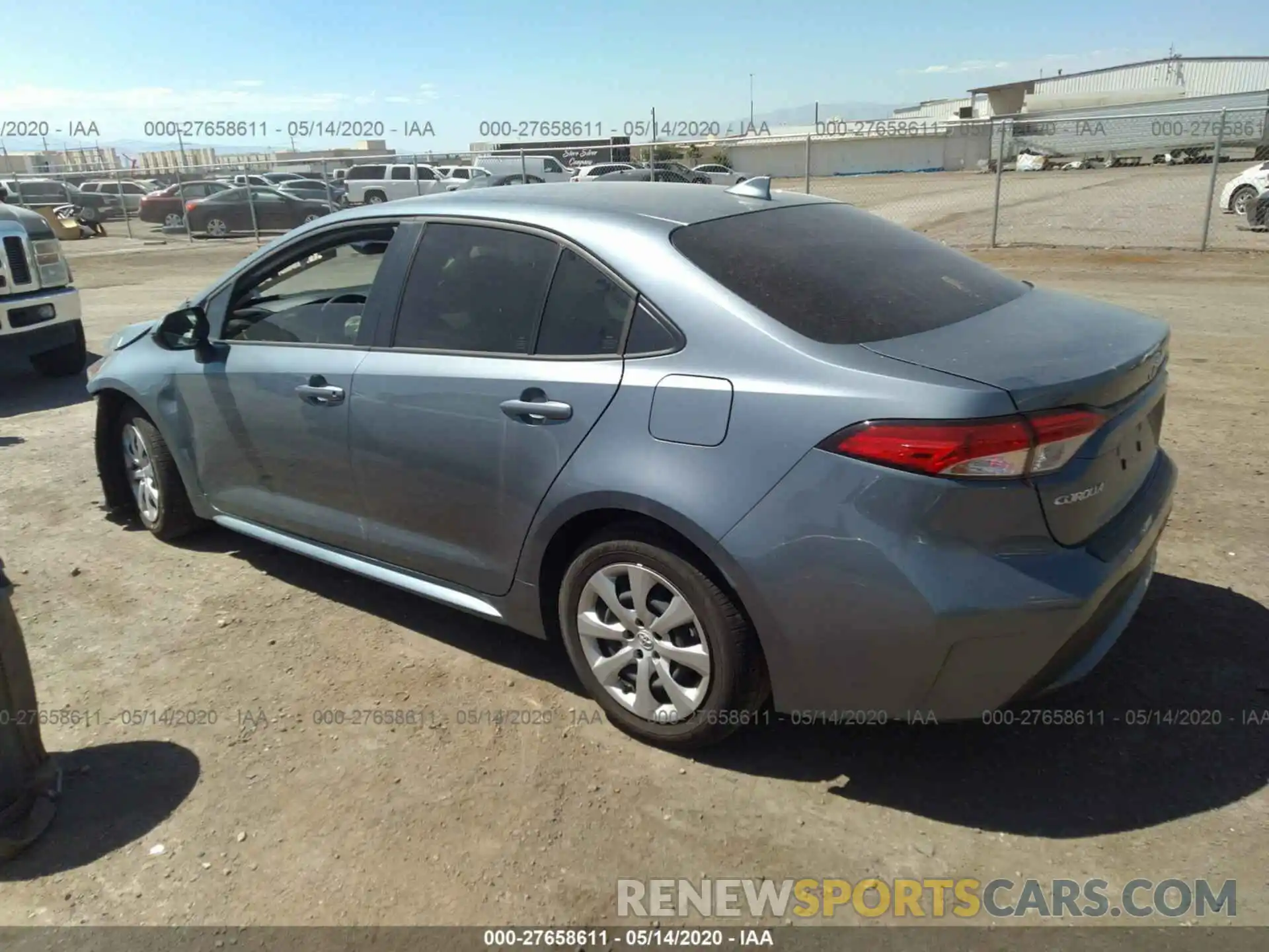 3 Photograph of a damaged car JTDEPRAE7LJ005341 TOYOTA COROLLA 2020