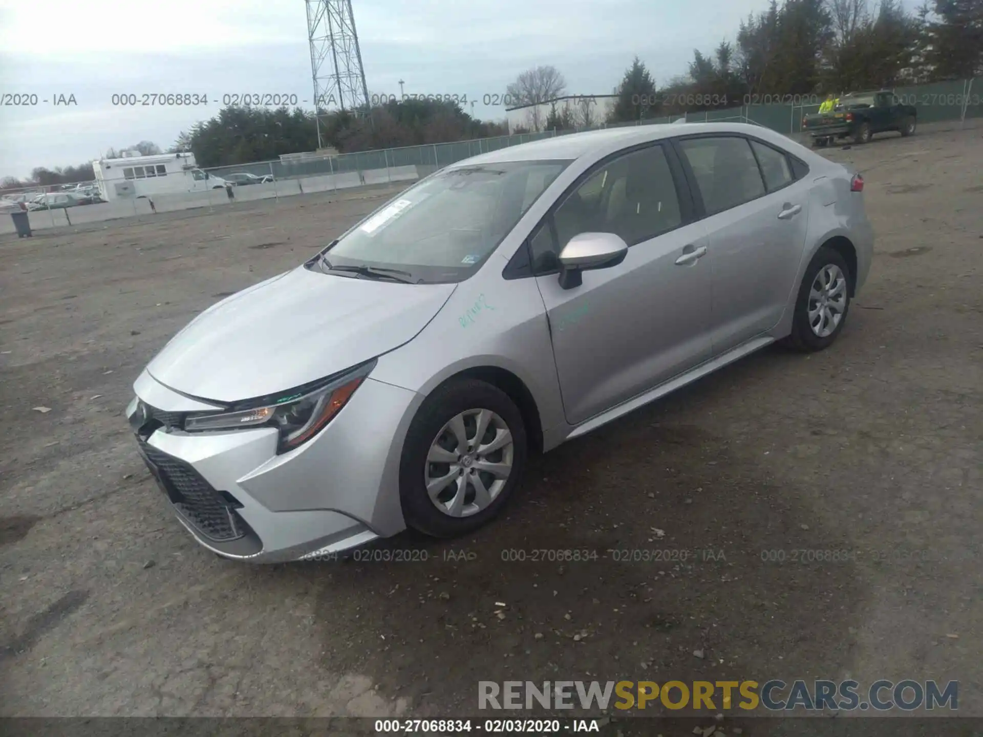 2 Photograph of a damaged car JTDEPRAE7LJ005856 TOYOTA COROLLA 2020