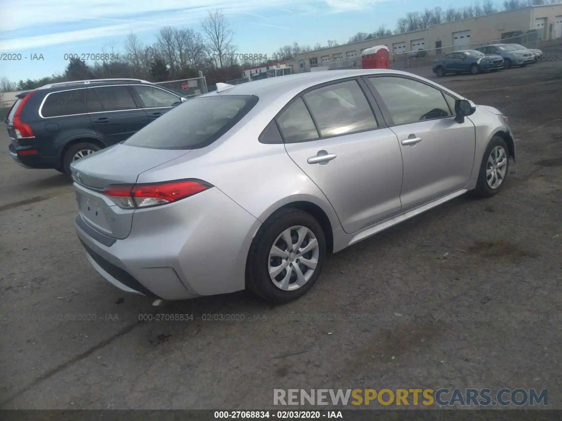 4 Photograph of a damaged car JTDEPRAE7LJ005856 TOYOTA COROLLA 2020