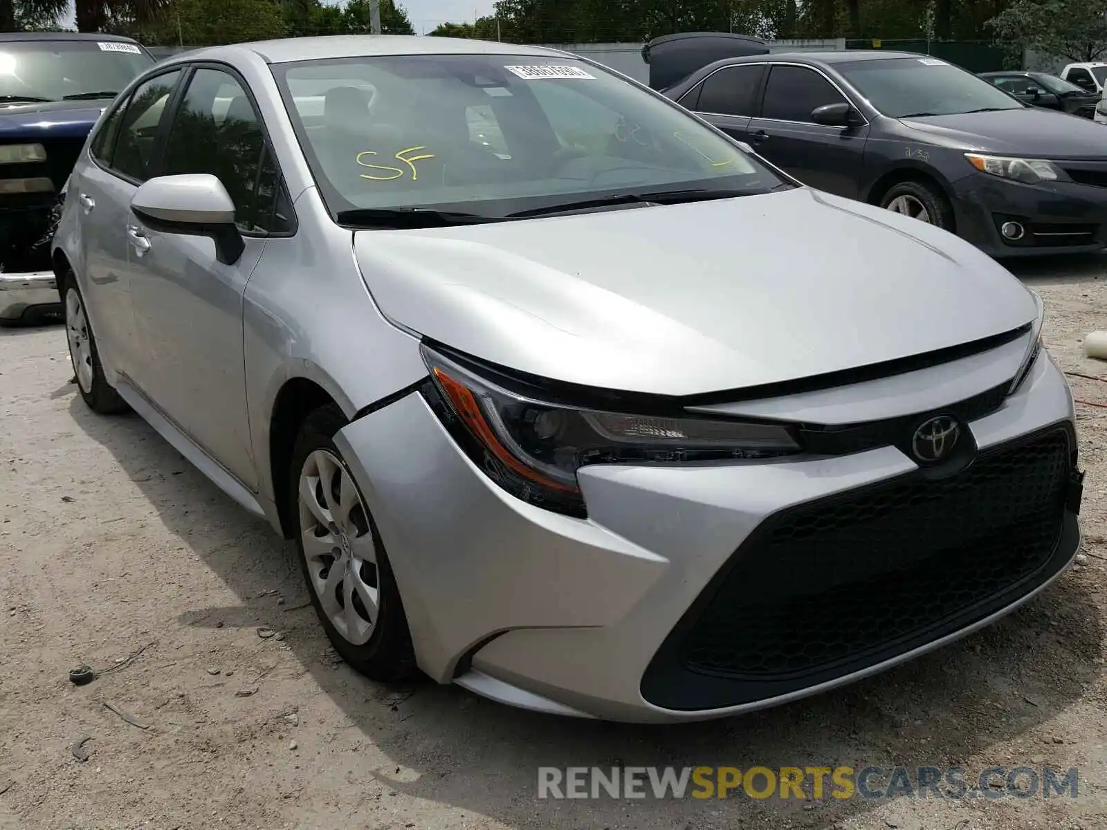 1 Photograph of a damaged car JTDEPRAE7LJ006554 TOYOTA COROLLA 2020