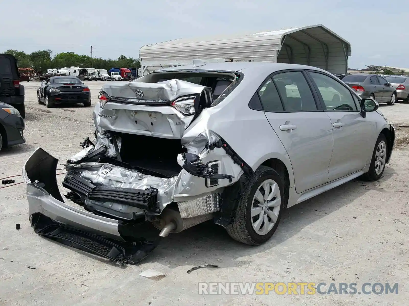 4 Photograph of a damaged car JTDEPRAE7LJ006554 TOYOTA COROLLA 2020