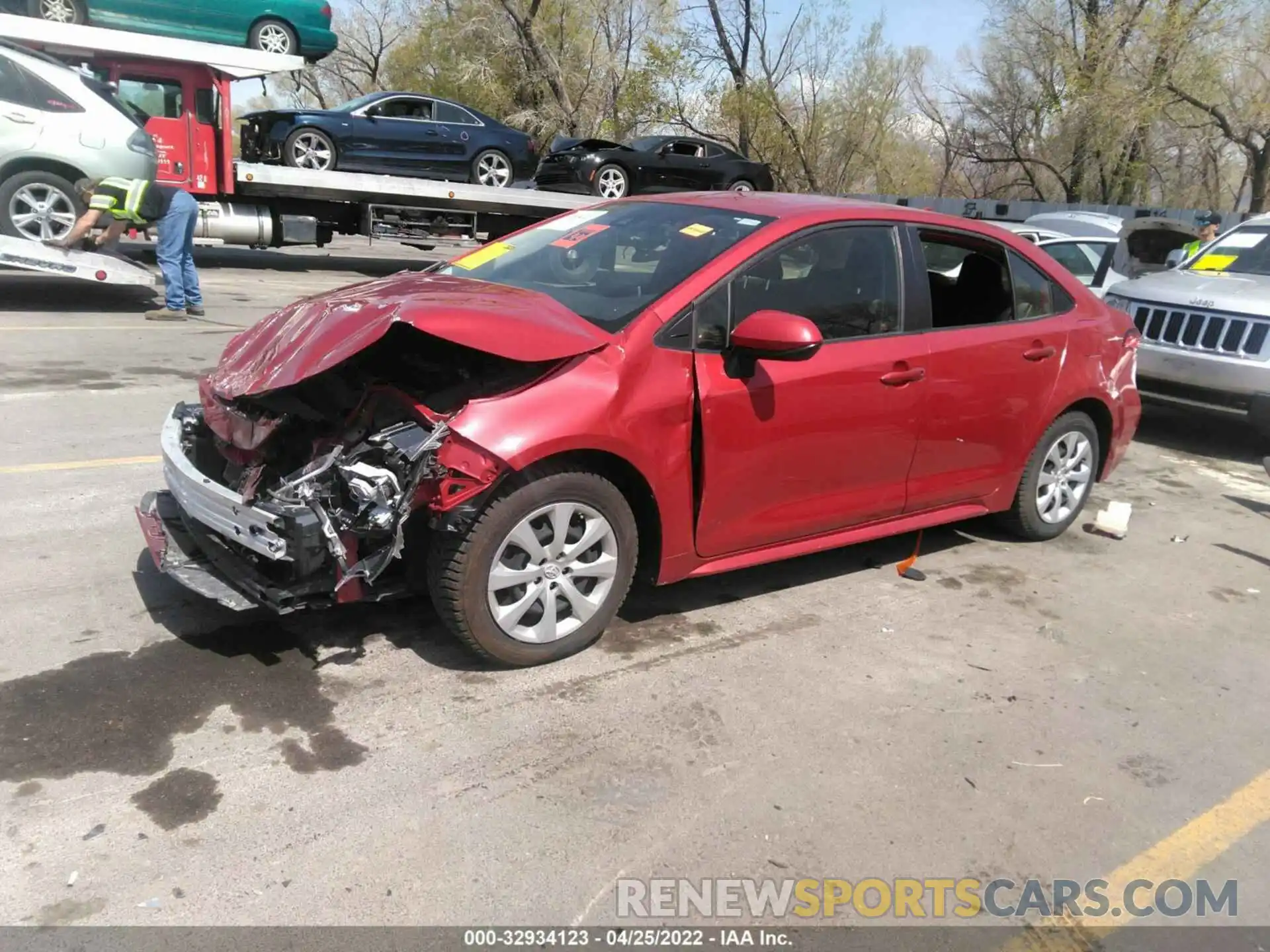 2 Photograph of a damaged car JTDEPRAE7LJ006652 TOYOTA COROLLA 2020