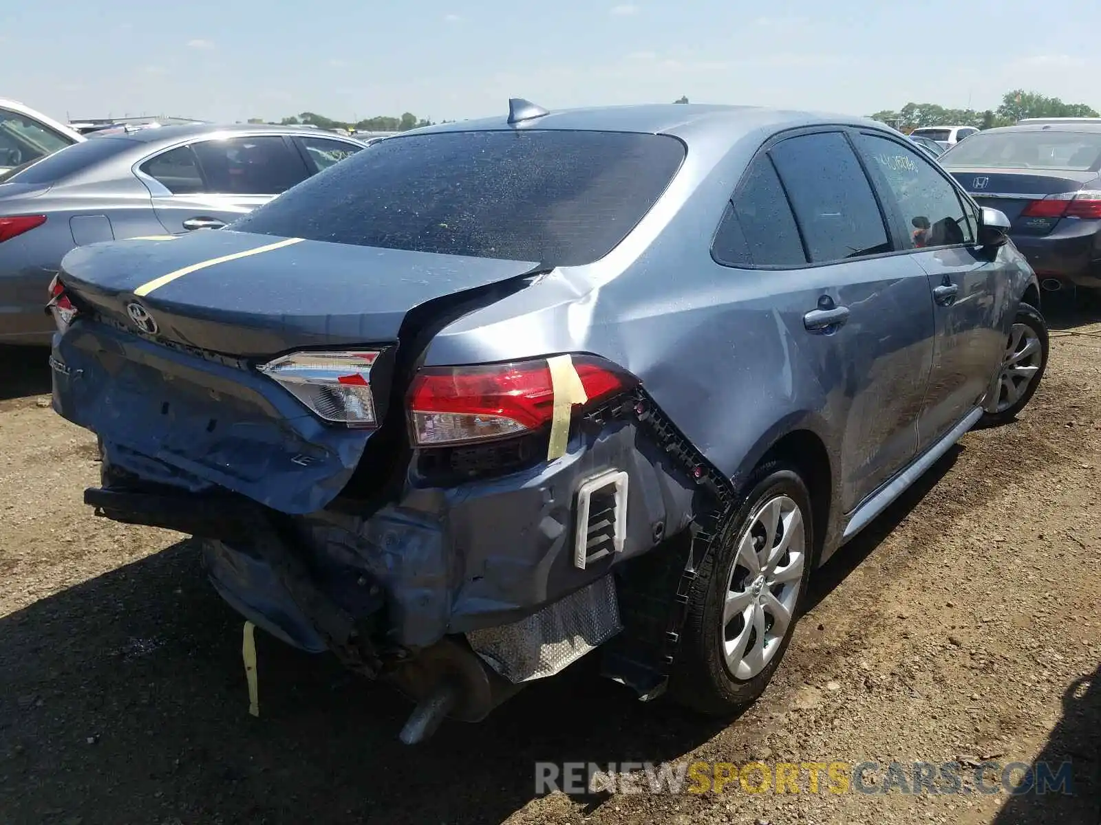 4 Photograph of a damaged car JTDEPRAE7LJ006893 TOYOTA COROLLA 2020