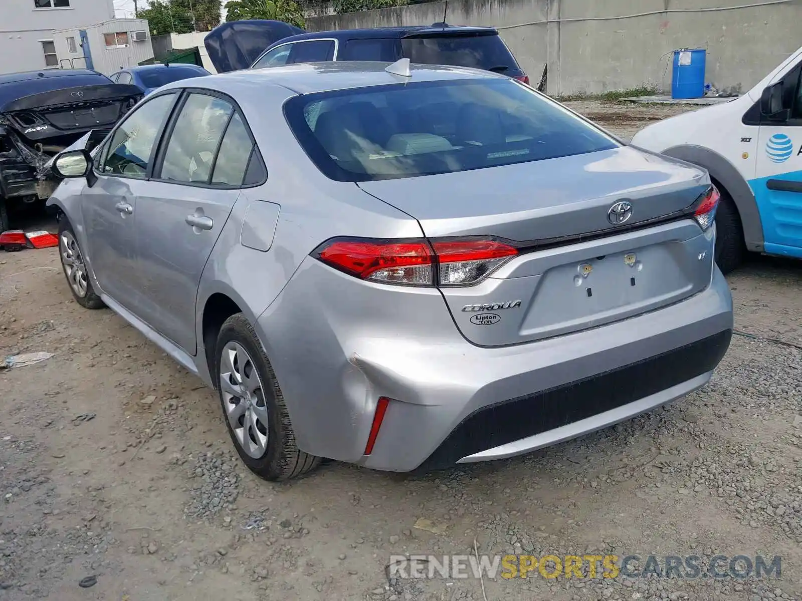 3 Photograph of a damaged car JTDEPRAE7LJ006909 TOYOTA COROLLA 2020