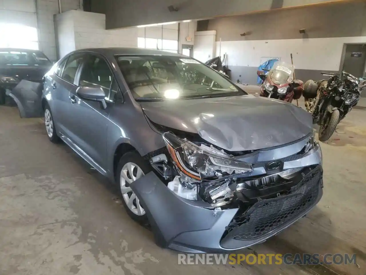 1 Photograph of a damaged car JTDEPRAE7LJ007140 TOYOTA COROLLA 2020