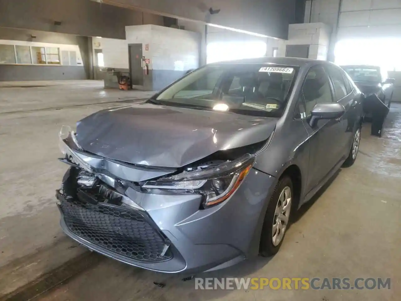 2 Photograph of a damaged car JTDEPRAE7LJ007140 TOYOTA COROLLA 2020