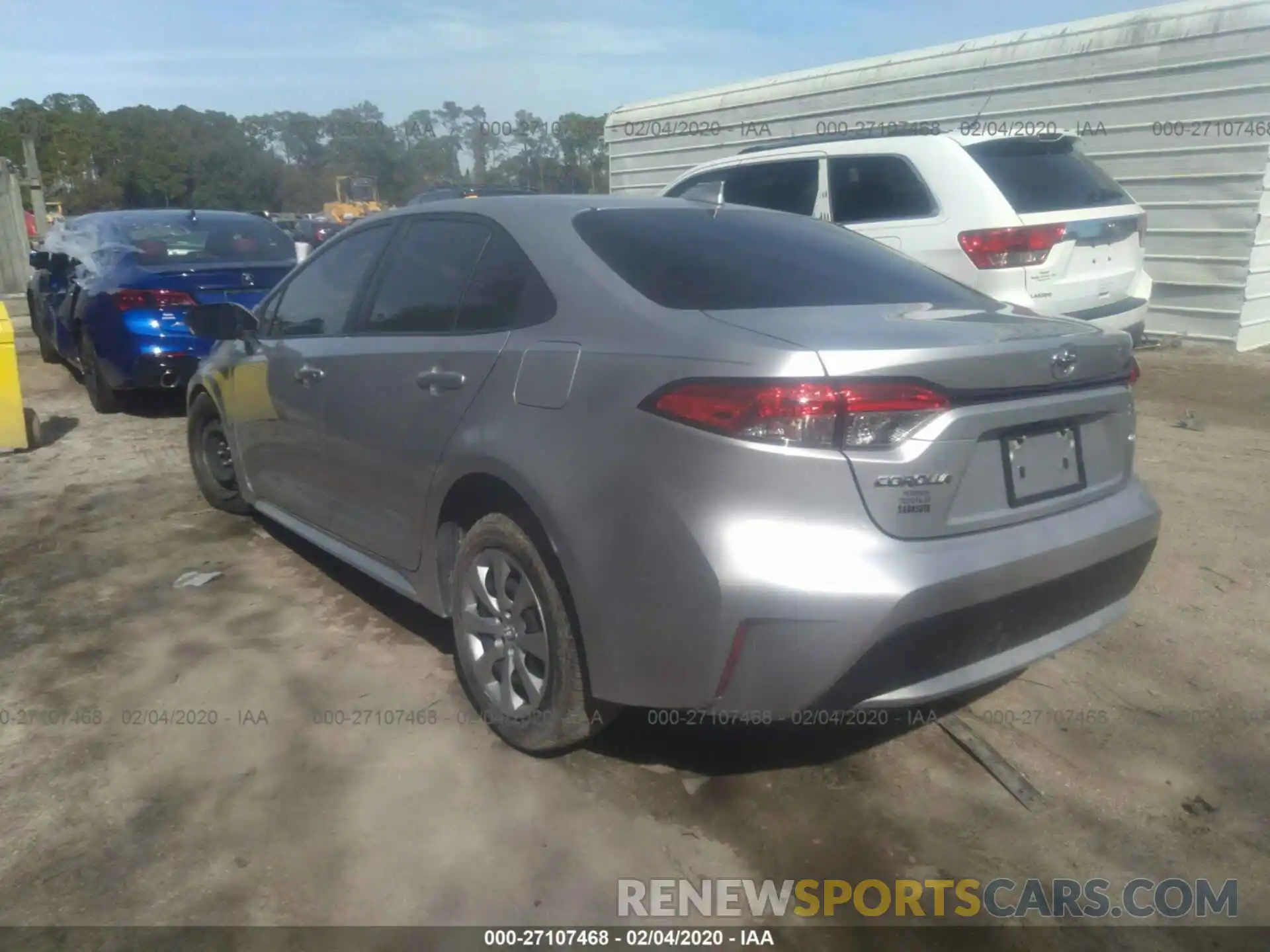 3 Photograph of a damaged car JTDEPRAE7LJ007428 TOYOTA COROLLA 2020