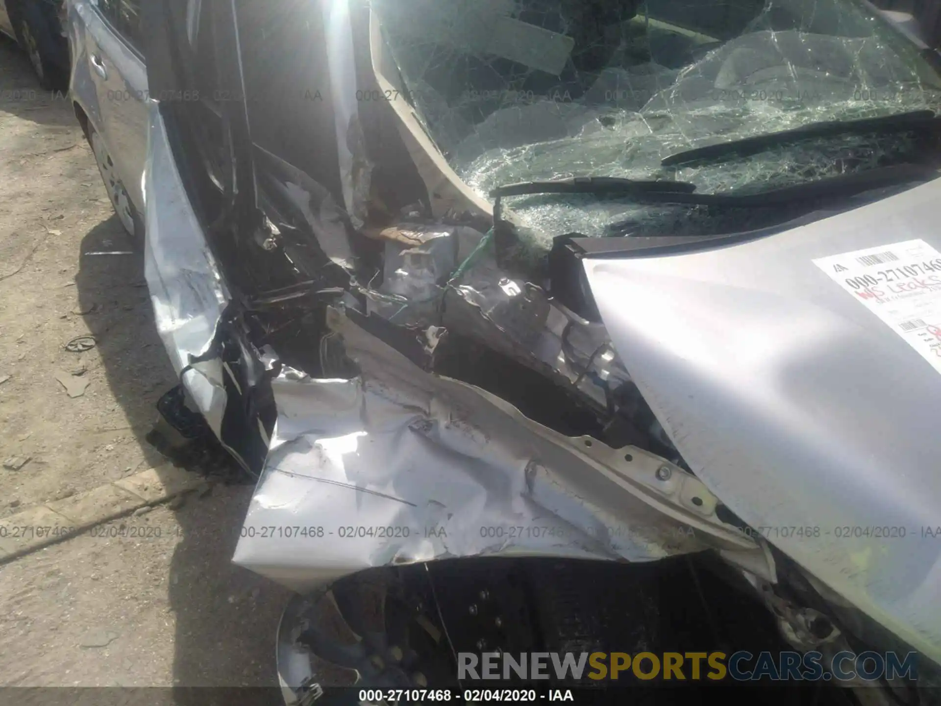 6 Photograph of a damaged car JTDEPRAE7LJ007428 TOYOTA COROLLA 2020