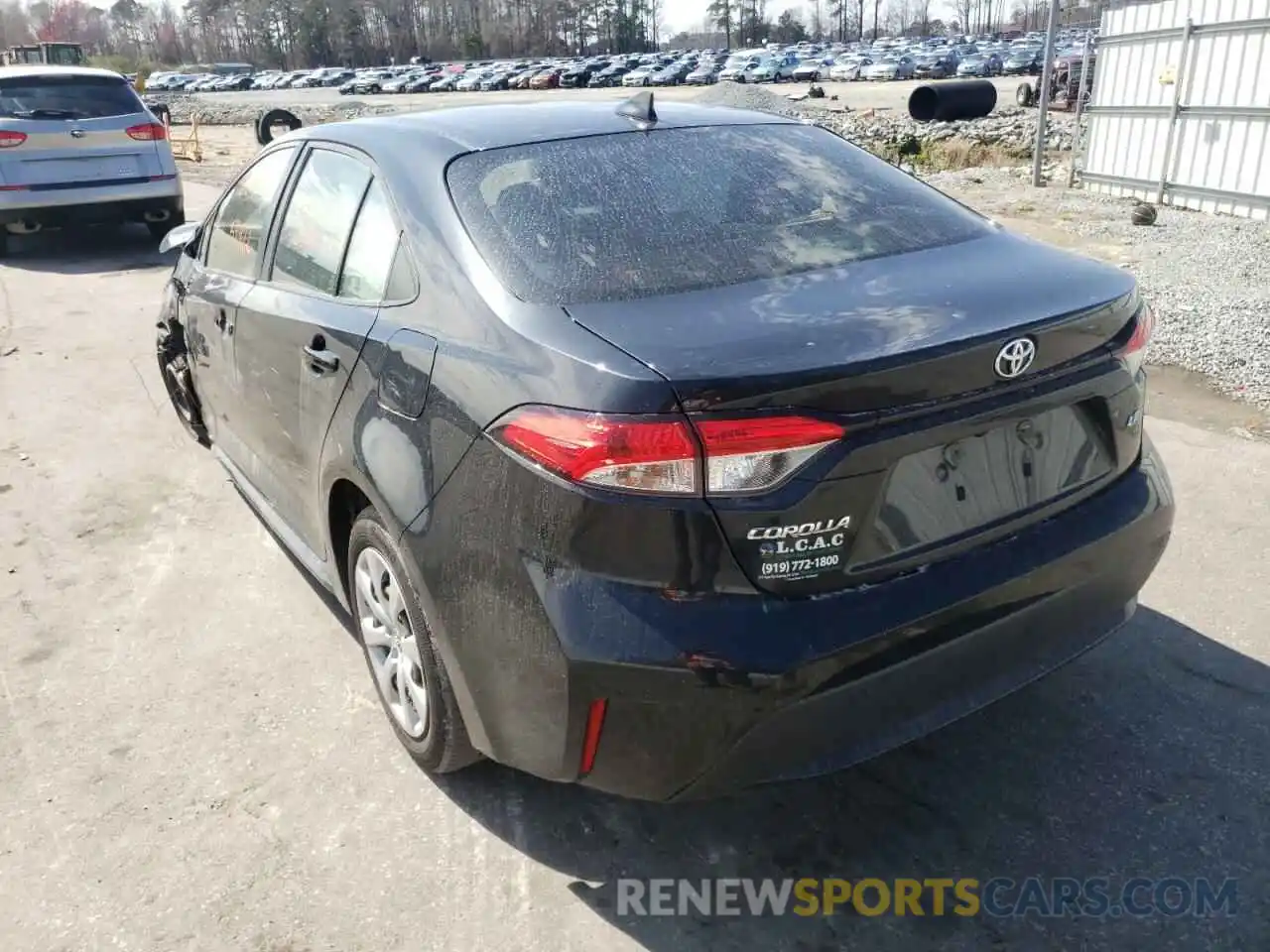 3 Photograph of a damaged car JTDEPRAE7LJ007543 TOYOTA COROLLA 2020