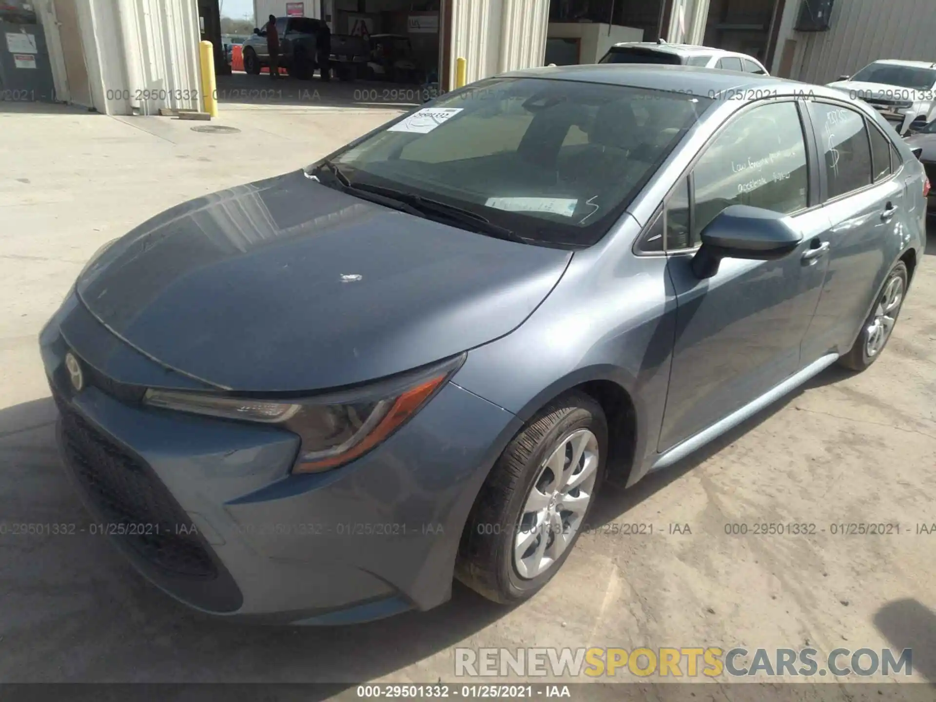 2 Photograph of a damaged car JTDEPRAE7LJ008076 TOYOTA COROLLA 2020