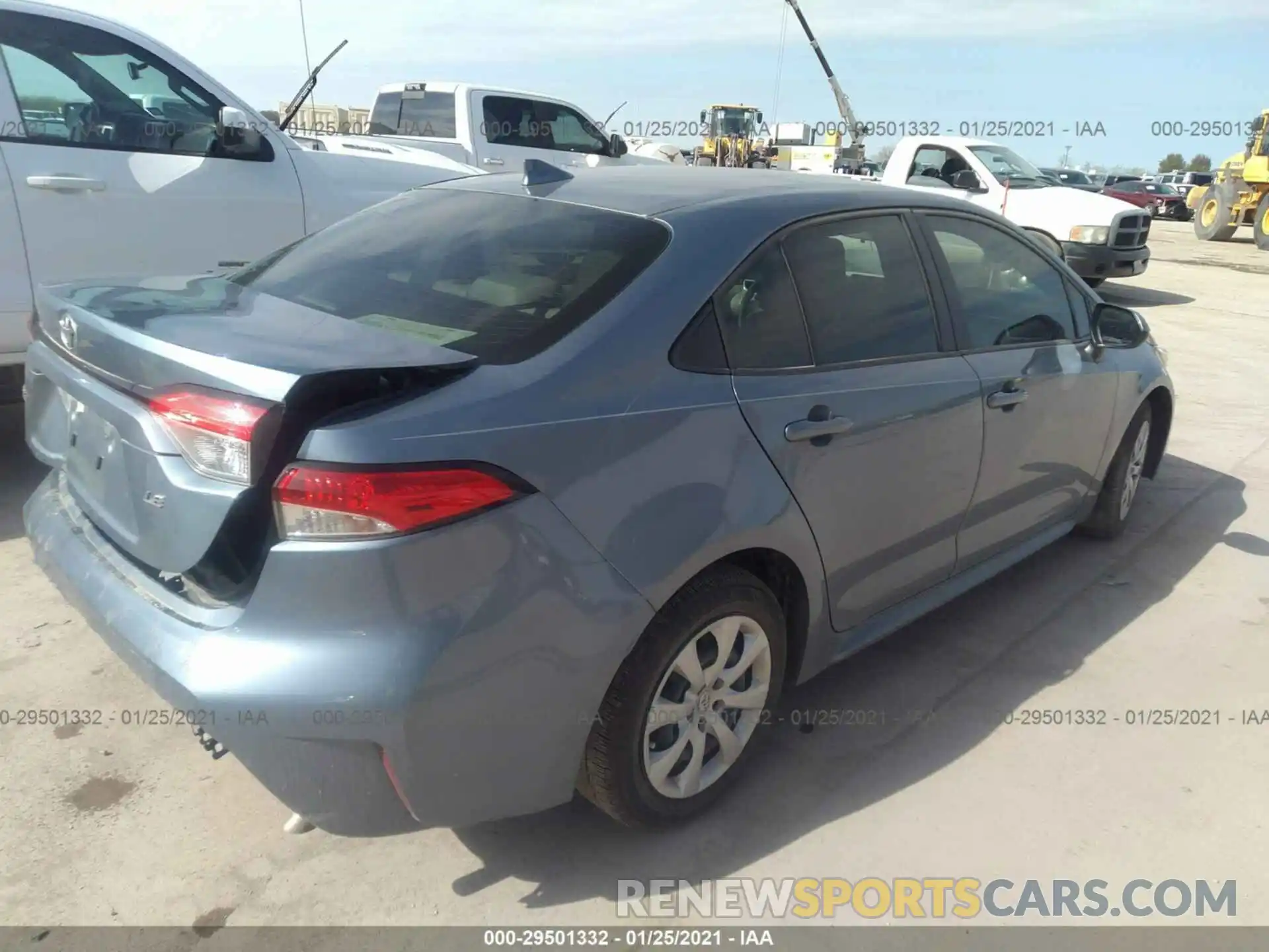 4 Photograph of a damaged car JTDEPRAE7LJ008076 TOYOTA COROLLA 2020