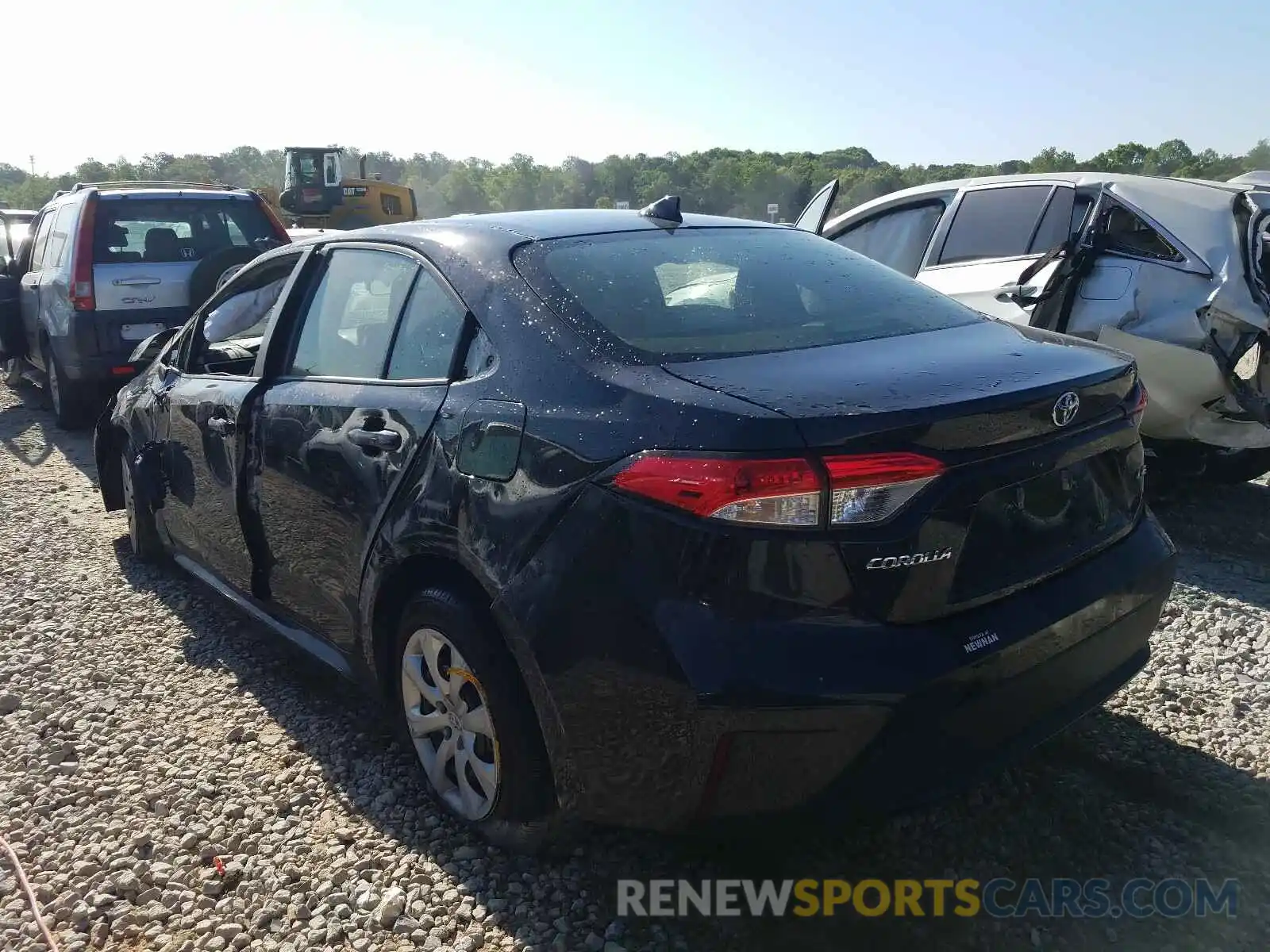 3 Photograph of a damaged car JTDEPRAE7LJ008515 TOYOTA COROLLA 2020