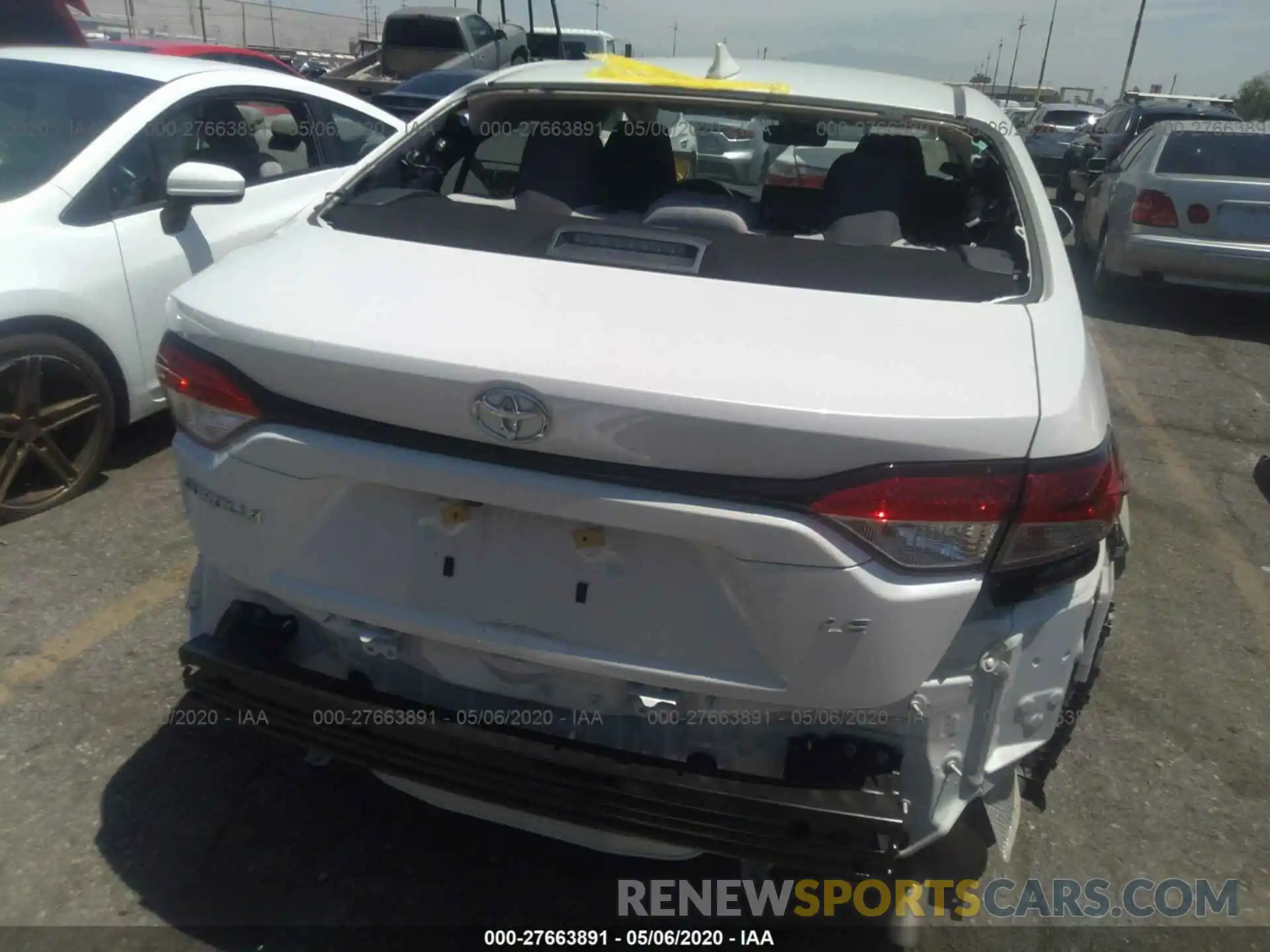 6 Photograph of a damaged car JTDEPRAE7LJ008658 TOYOTA COROLLA 2020