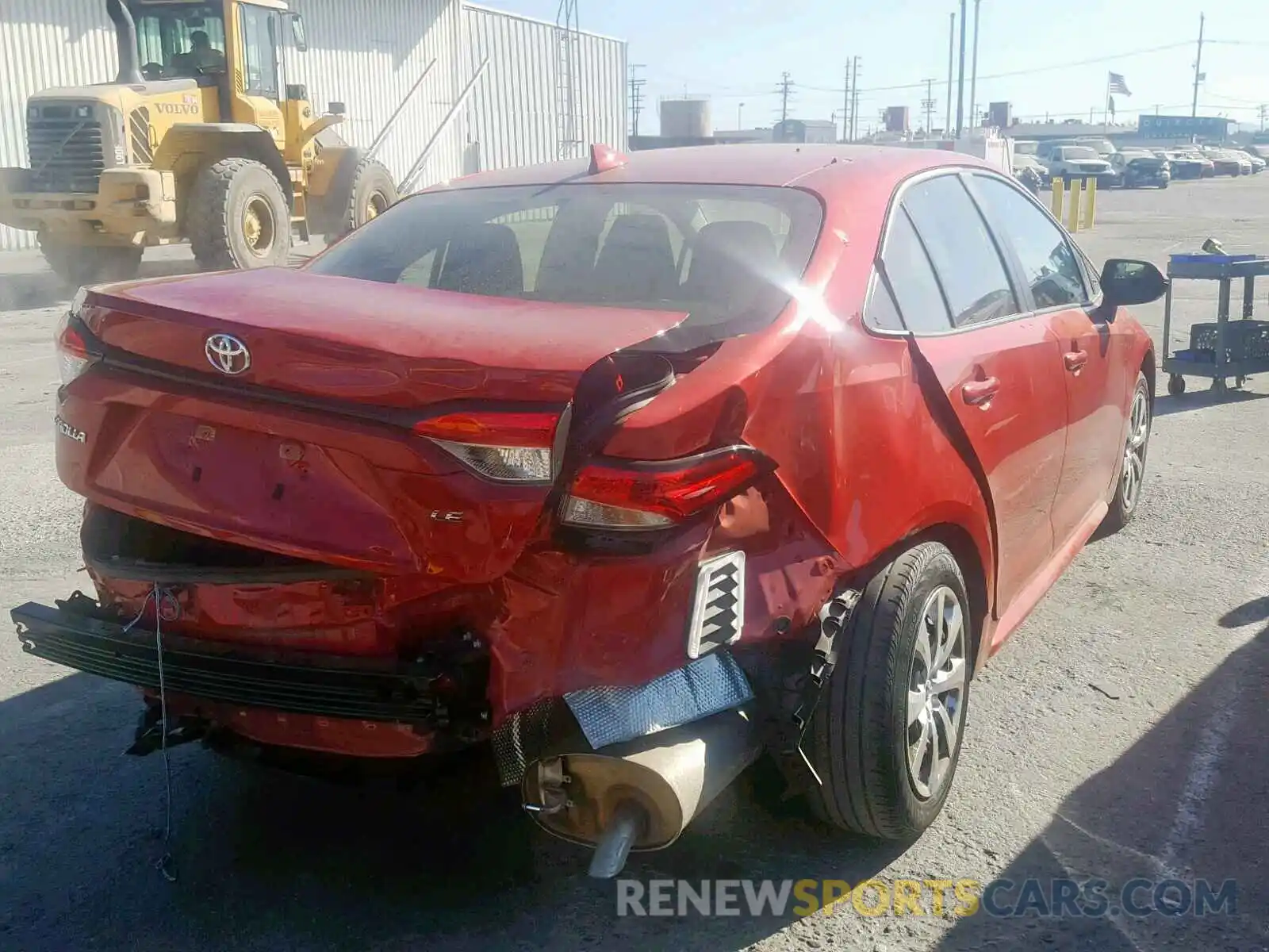 4 Photograph of a damaged car JTDEPRAE7LJ010281 TOYOTA COROLLA 2020
