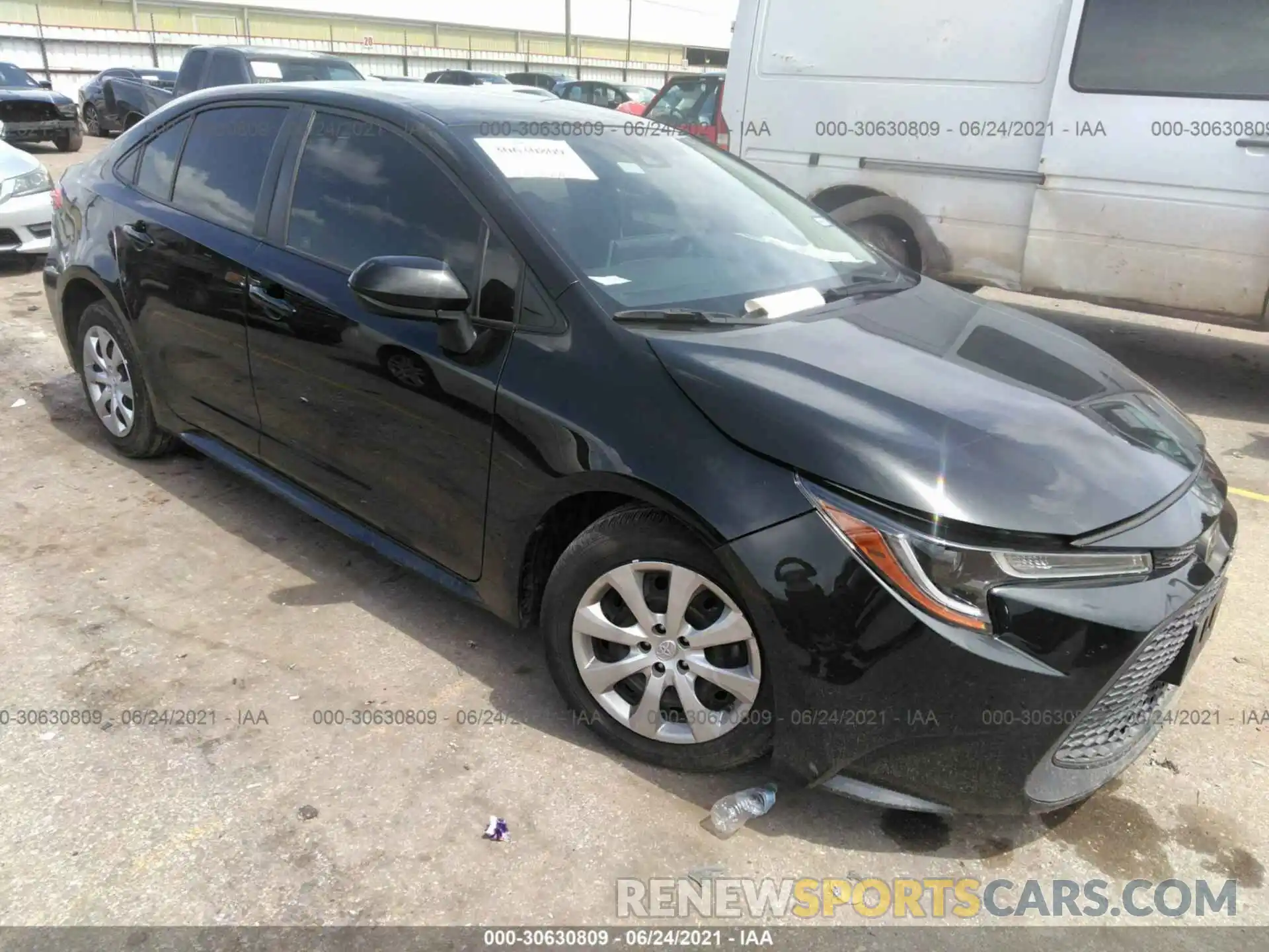 1 Photograph of a damaged car JTDEPRAE7LJ010703 TOYOTA COROLLA 2020