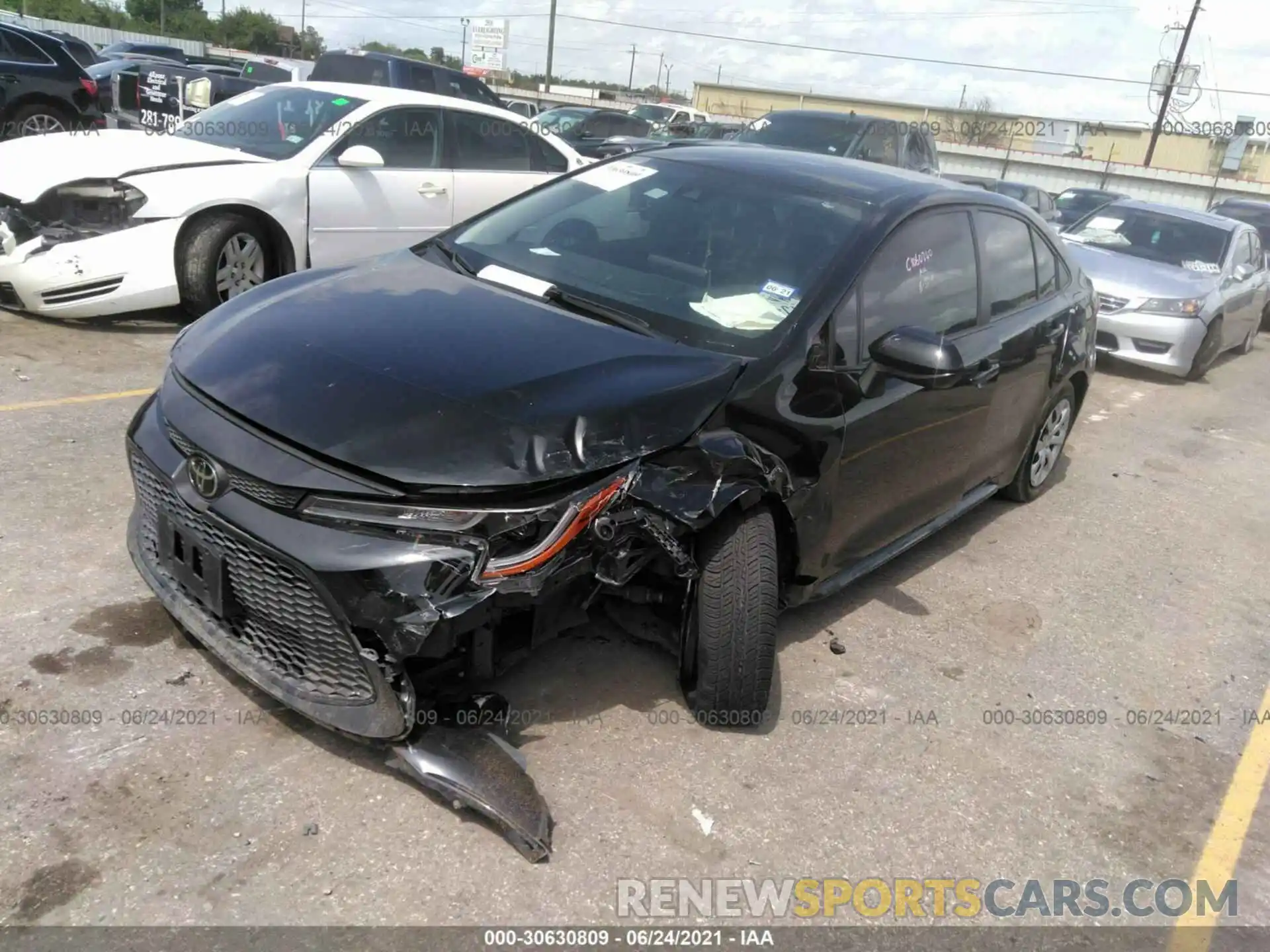 2 Photograph of a damaged car JTDEPRAE7LJ010703 TOYOTA COROLLA 2020