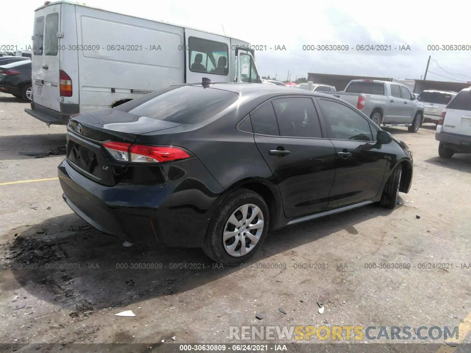 4 Photograph of a damaged car JTDEPRAE7LJ010703 TOYOTA COROLLA 2020