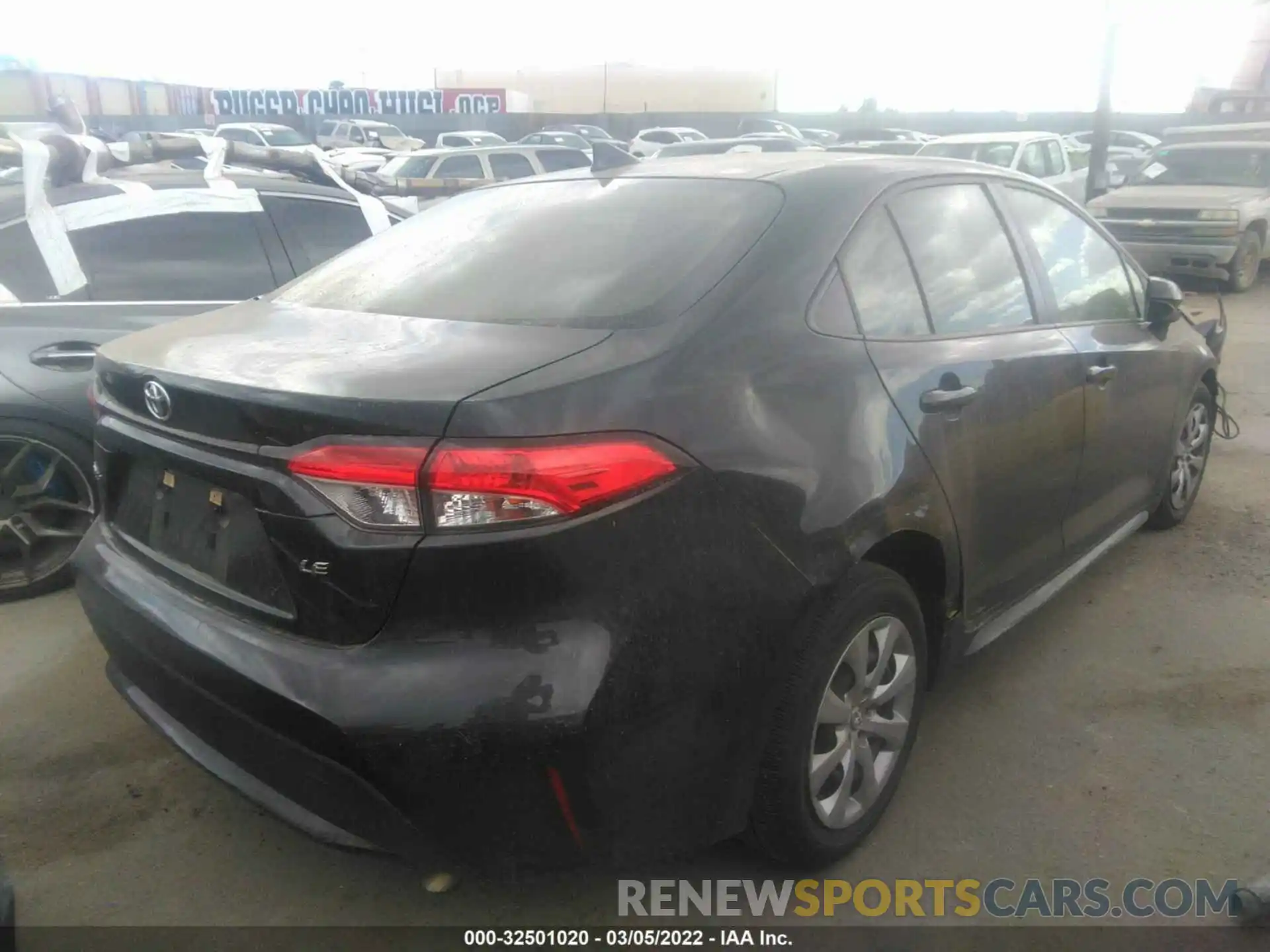 4 Photograph of a damaged car JTDEPRAE7LJ011141 TOYOTA COROLLA 2020