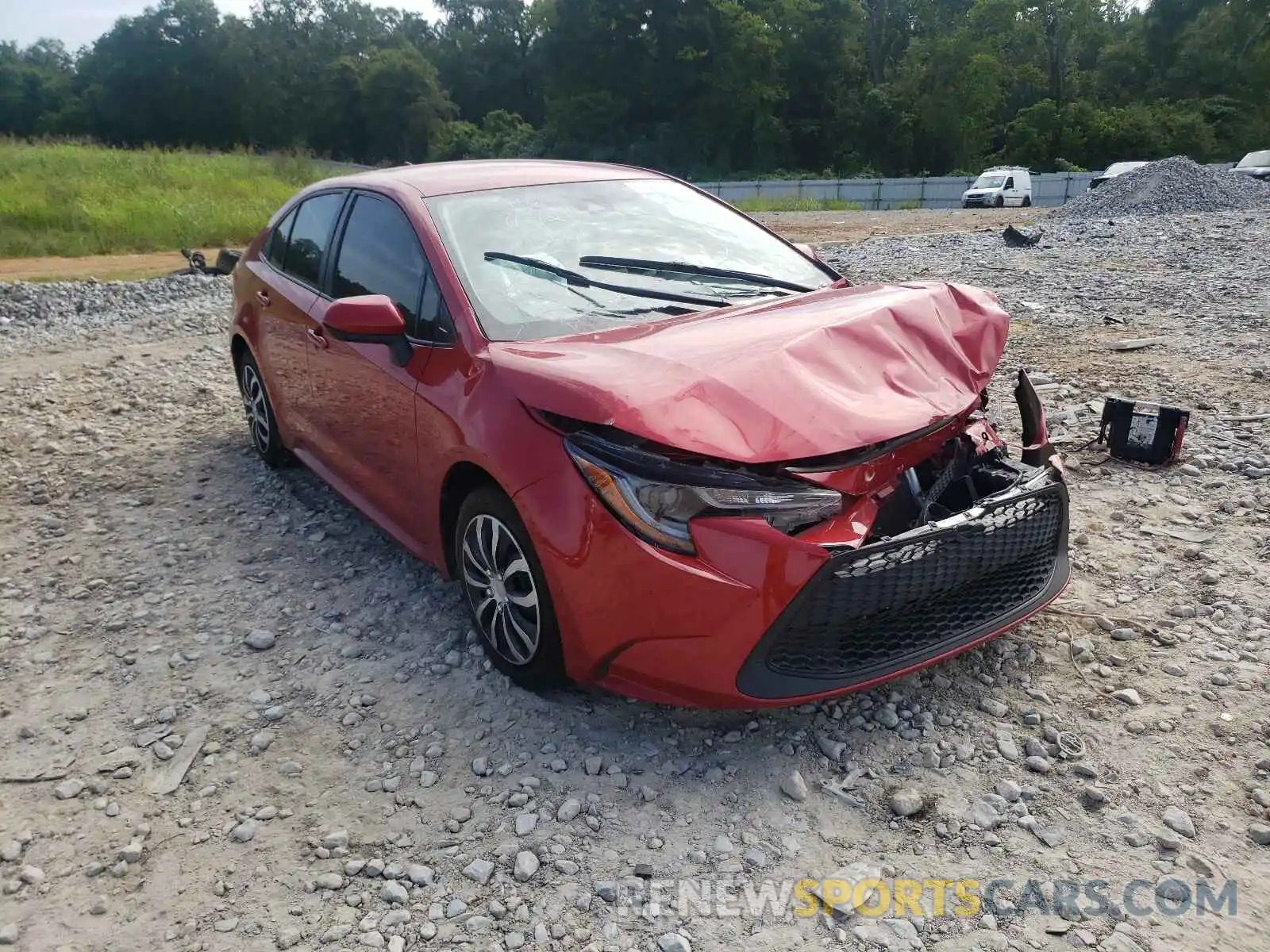 1 Photograph of a damaged car JTDEPRAE7LJ011897 TOYOTA COROLLA 2020