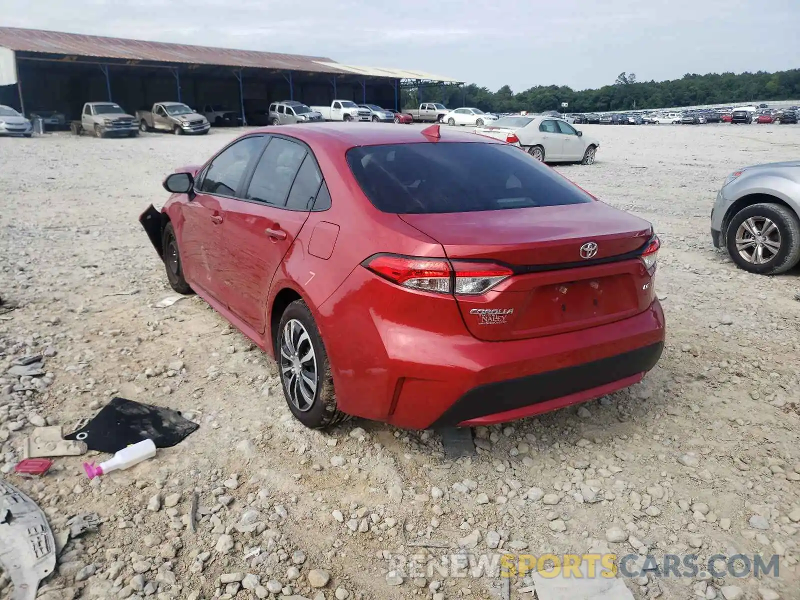 3 Photograph of a damaged car JTDEPRAE7LJ011897 TOYOTA COROLLA 2020