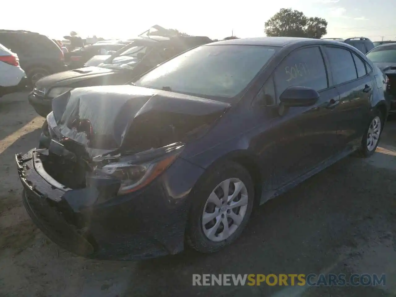 2 Photograph of a damaged car JTDEPRAE7LJ012533 TOYOTA COROLLA 2020