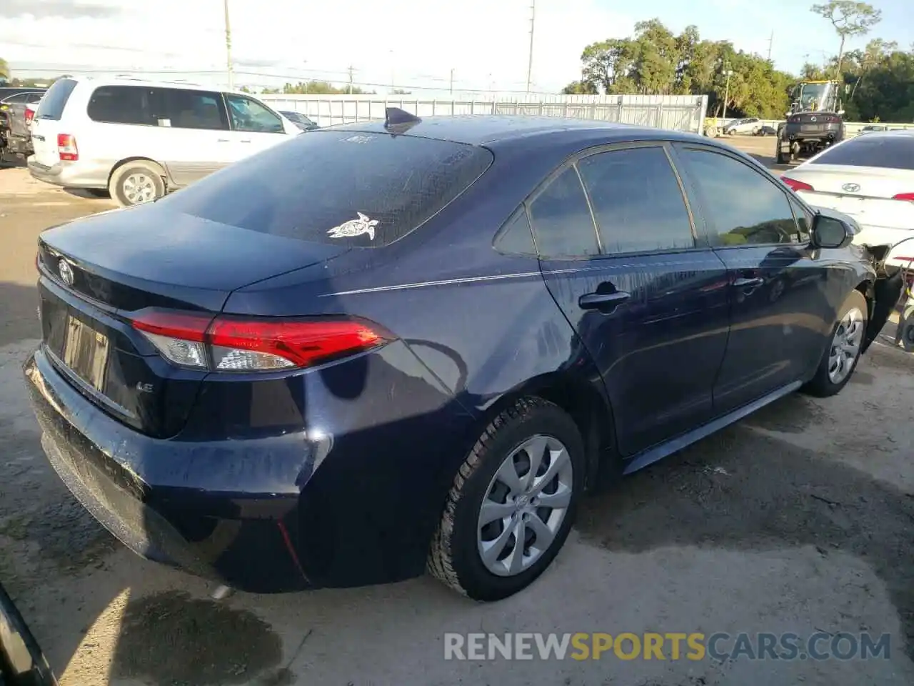 4 Photograph of a damaged car JTDEPRAE7LJ012533 TOYOTA COROLLA 2020