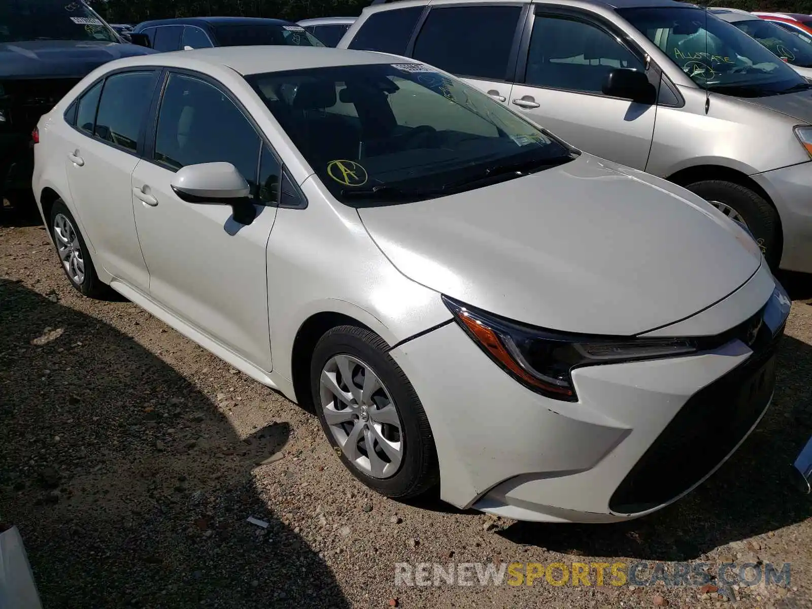 1 Photograph of a damaged car JTDEPRAE7LJ012743 TOYOTA COROLLA 2020