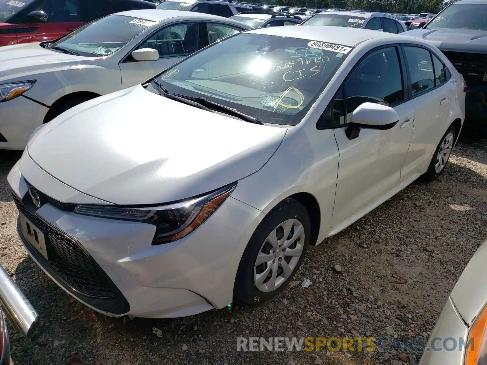 2 Photograph of a damaged car JTDEPRAE7LJ012743 TOYOTA COROLLA 2020